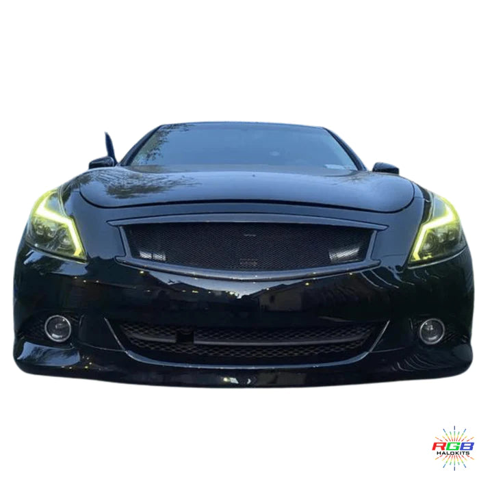 2010-2013 Infiniti G37 Sedan Spyder Headlights Multicolor DRL Boards Install guide