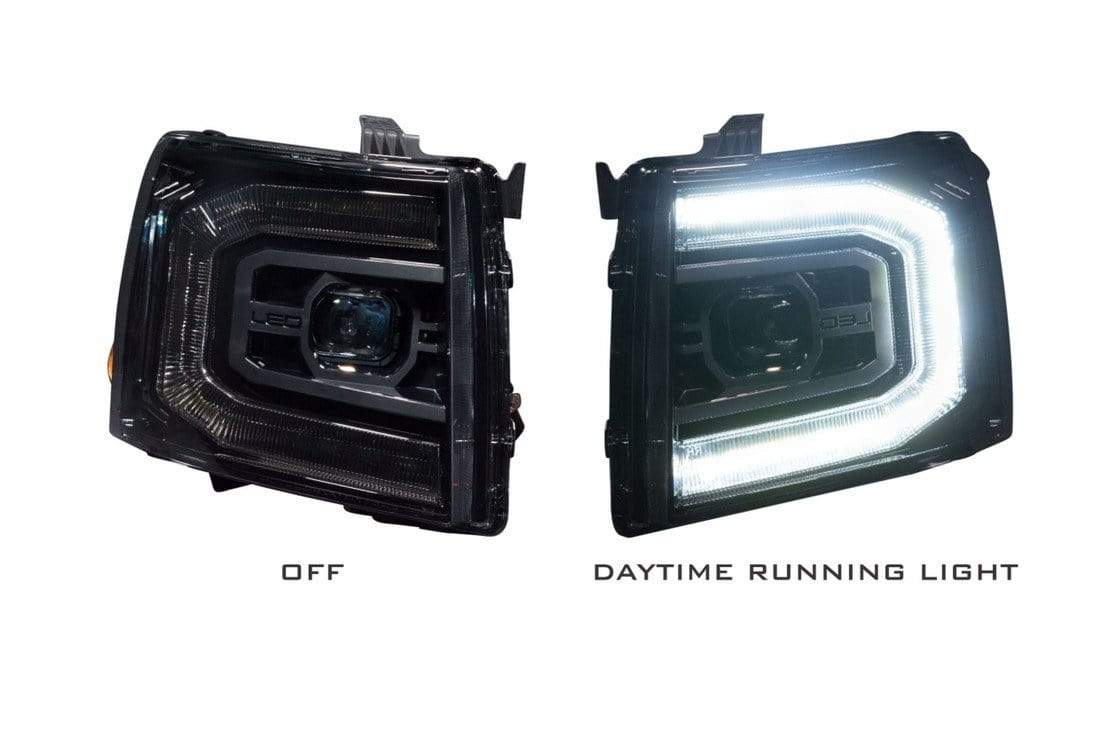 White / Amber Prebuilt Headlights