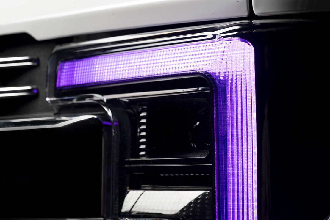 Ford Super Duty: Multicolor Headlights (2017-2019) | XRGB – Custom Multicolor LED Lighting by RGB Halo Kits