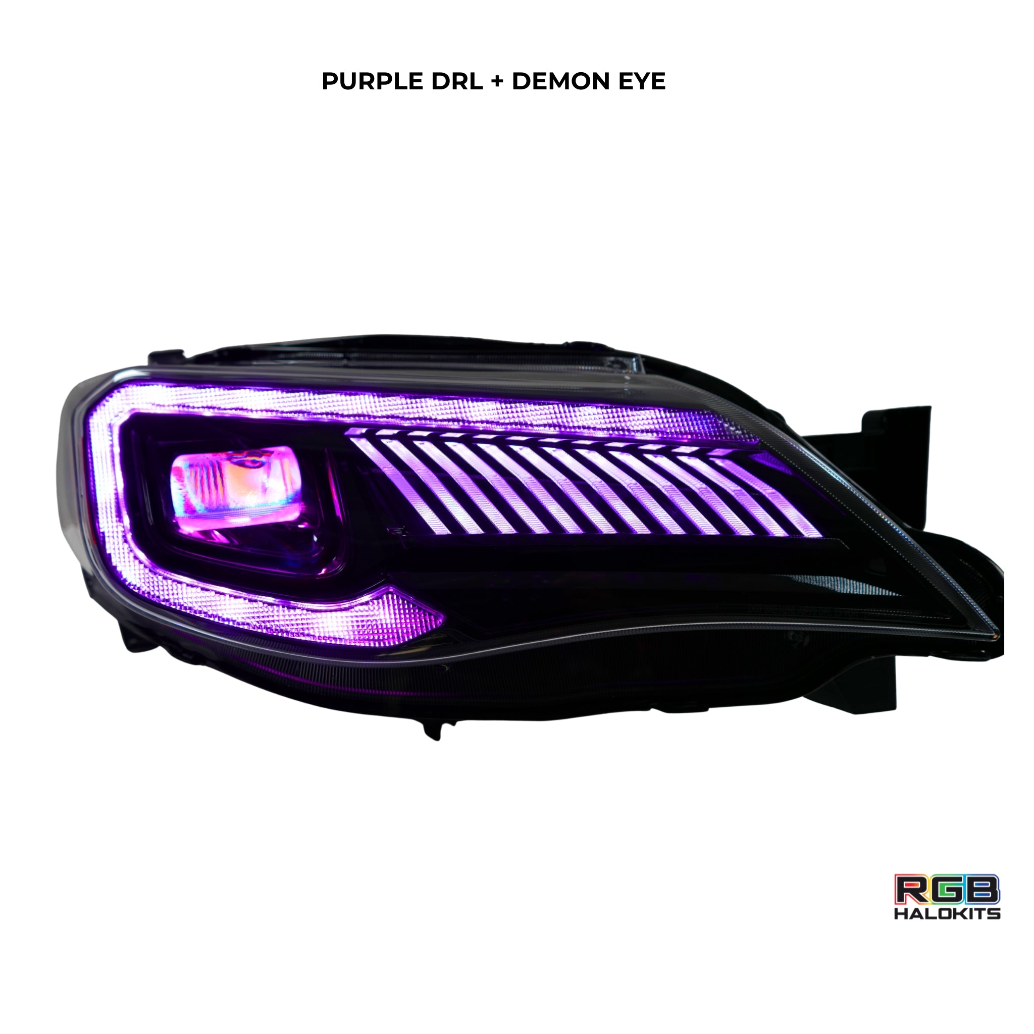 Subaru Impreza WRX/STI: Multicolor Flow Series Headlights (2008-2014) | XB Morimoto – Custom Multicolor LED Lighting by RGB Halo Kits