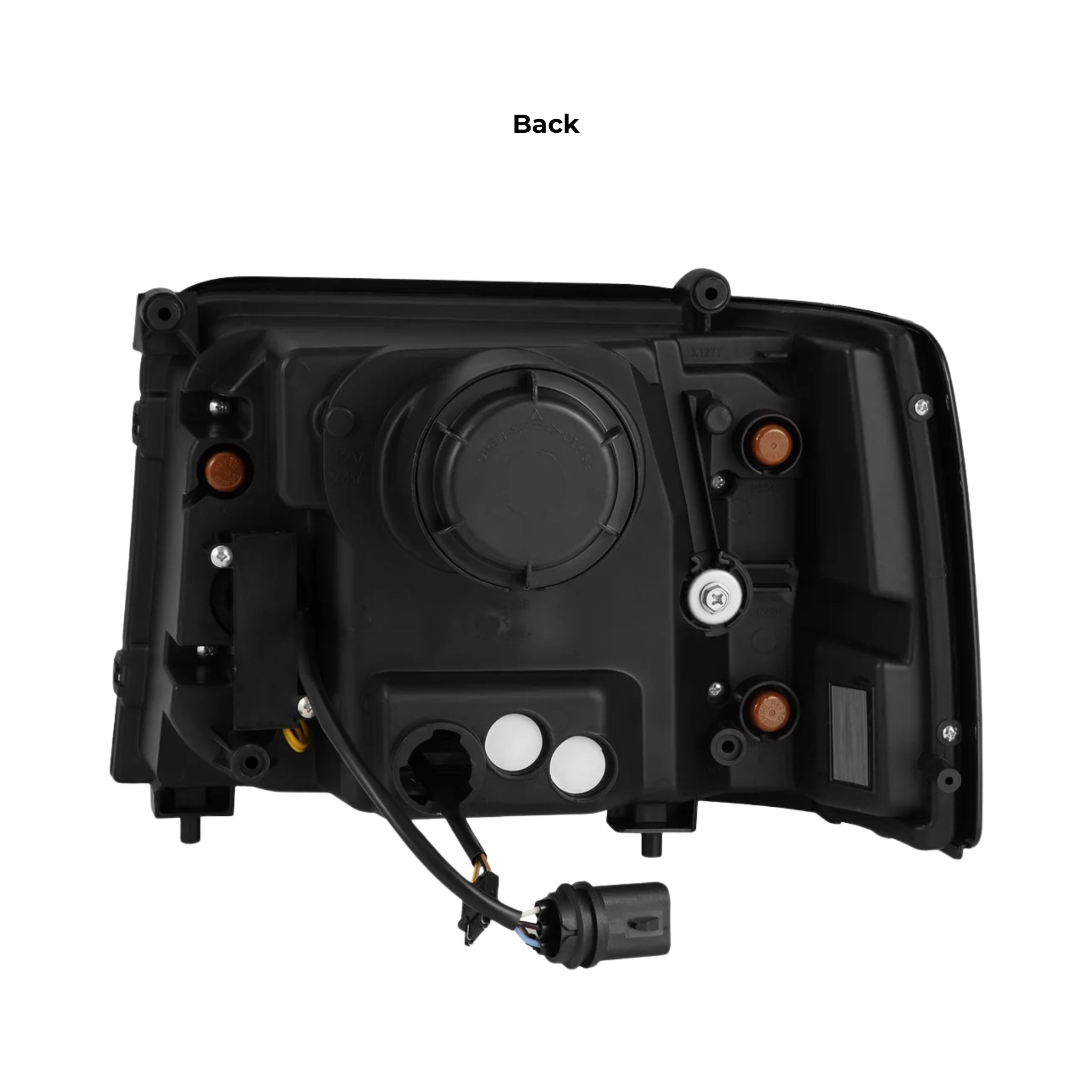 Ford F-Series/Bronco: Multicolor Flow Series Alphablack Headlights (1992-1996) | Alpharex – Custom Multicolor LED Lighting by RGB Halo Kits