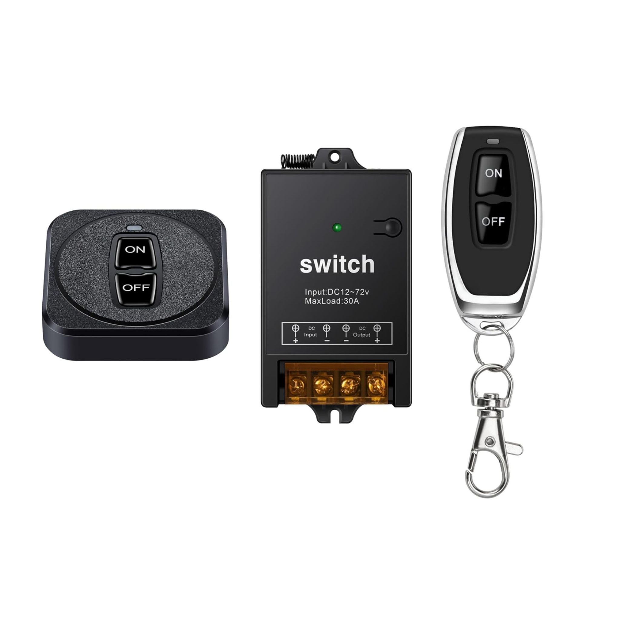 12VDC Wireless Relay On/Off Remote – Custom Multicolor LED Lighting by RGB Halo Kits