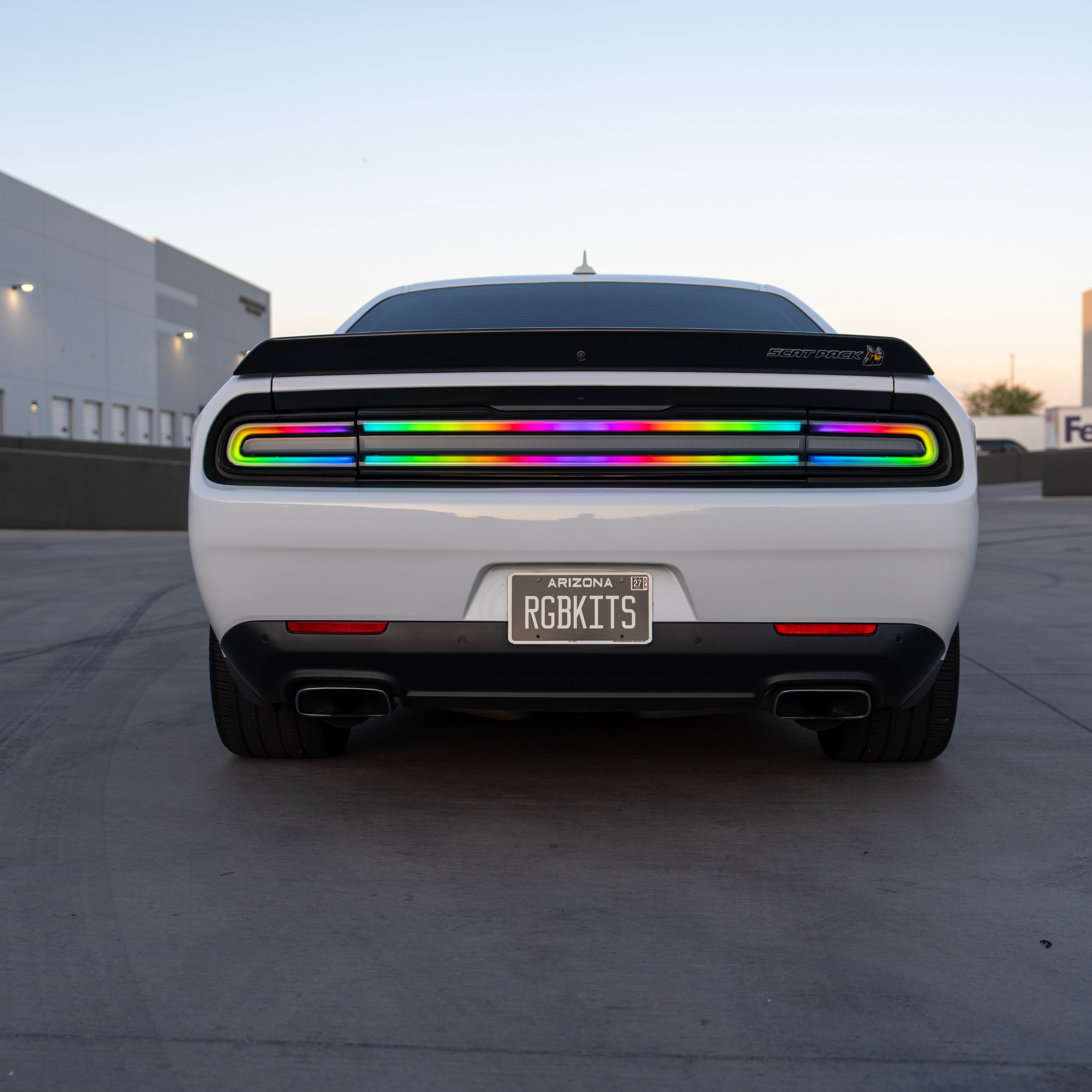 Dodge Challenger: Flow Series Multicolor Tail Lights (2015-2024)