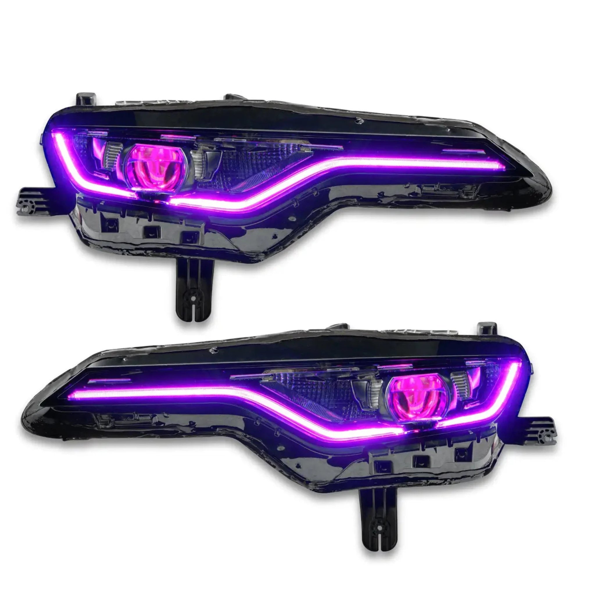 2019β2024 Camaro RS/SS Multicolor Headlights β RGBW w/ Demon Eyes β Custom Multicolor LED Lighting by RGB Halo Kits