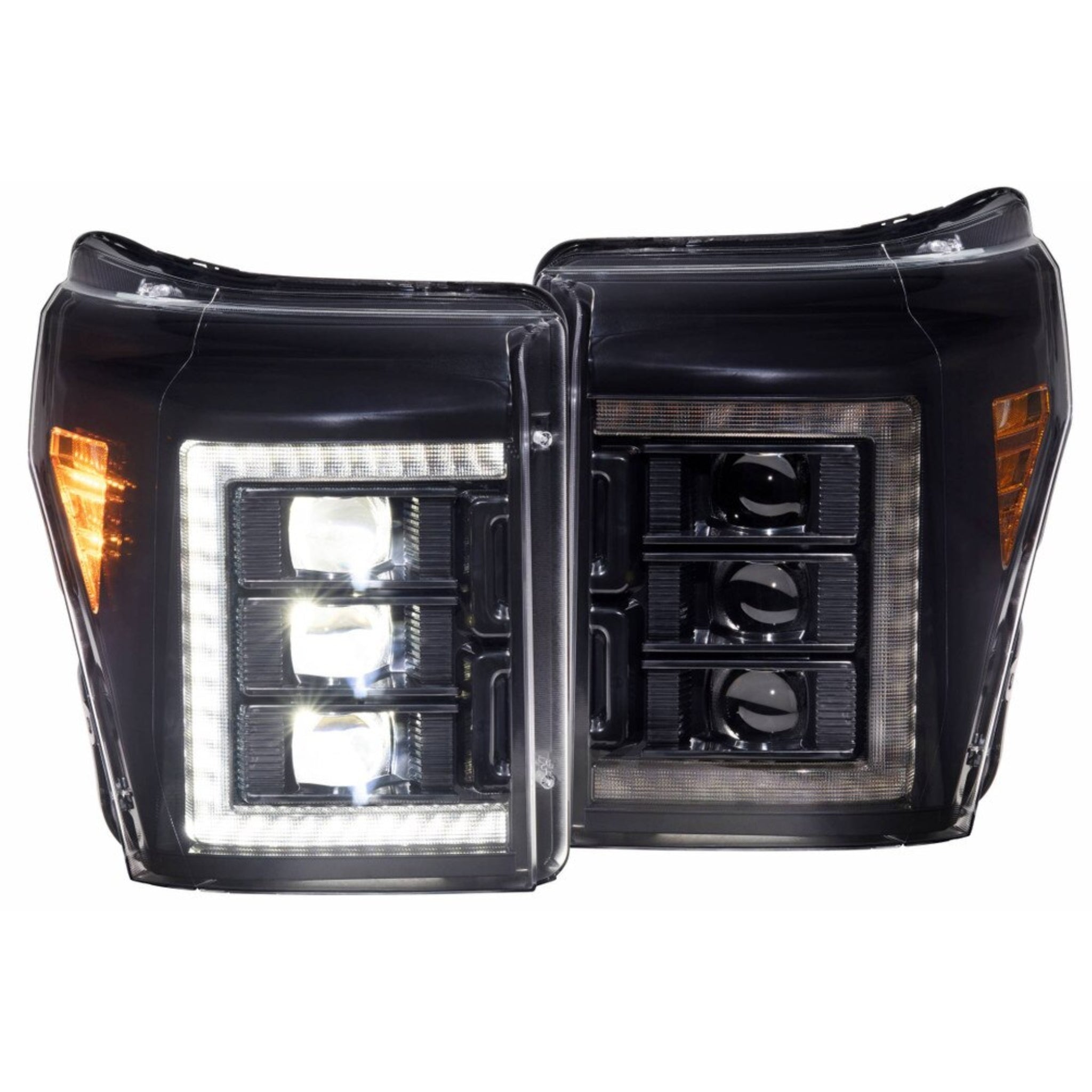 Ford Super Duty: LED Headlights (2011 - 2016) | XB – Custom Multicolor LED Lighting by RGB Halo Kits