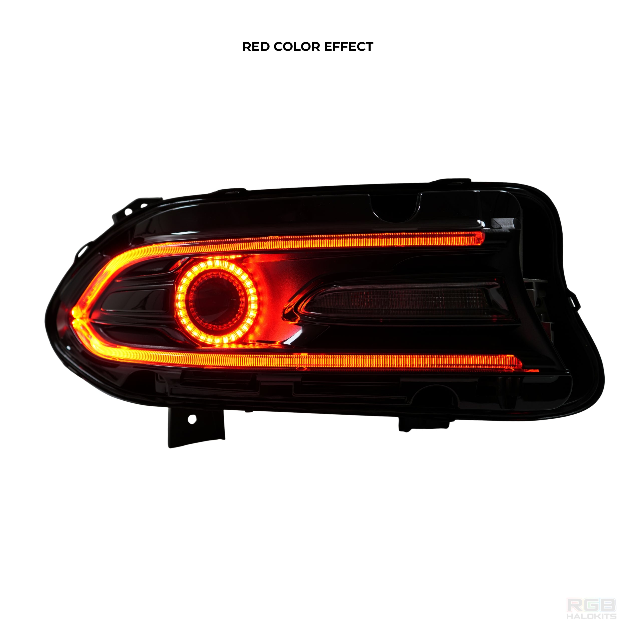 Dodge Charger: Multicolor Headlights (2015-2023) RGBW β Custom Multicolor LED Lighting by RGB Halo Kits