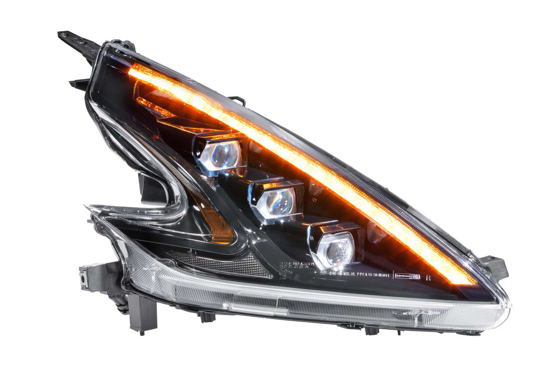 NISSAN 370Z: XB LED HEADLIGHTS - RGB Halo Kits Multicolor Flow Series Color Chasing RGBWA LED headlight kit Oracle Lighting Trendz OneUpLighting Morimoto theretrofitsource AutoLEDTech Diode Dynamics