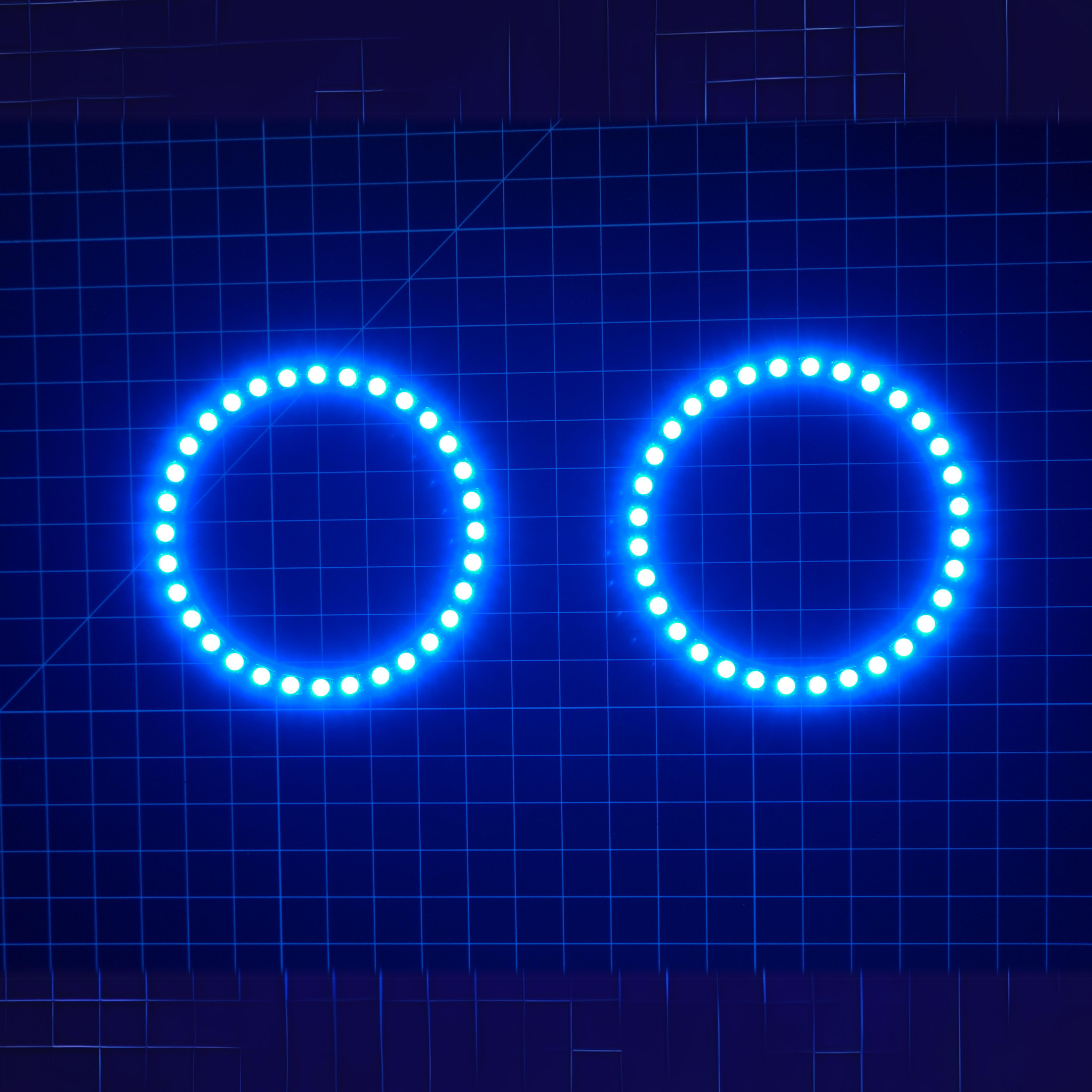 Multicolor LED Halo Rings | choose size