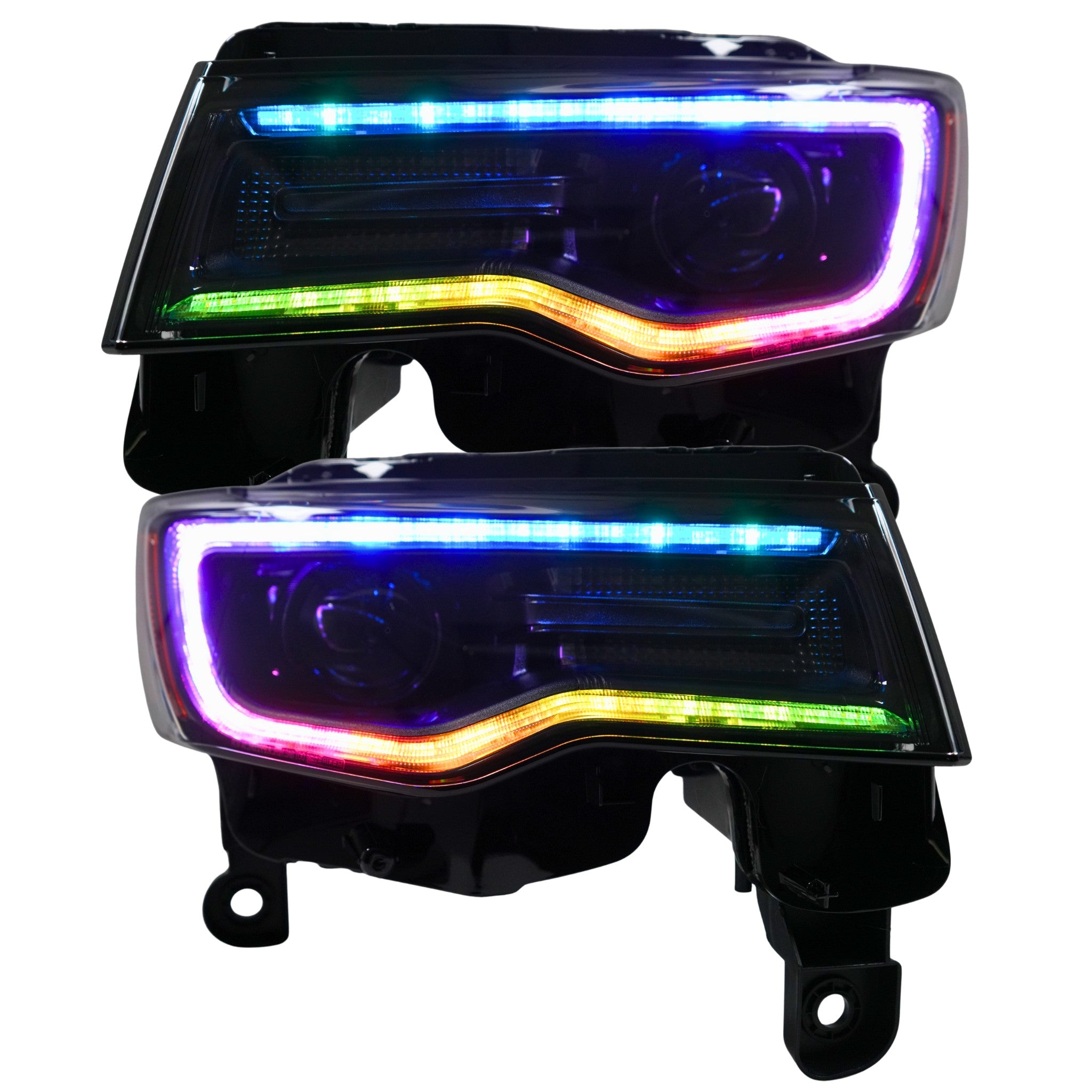 Jeep Grand Cherokee / Trackhawk: Multicolor Flow Headlights (2014-2022) Gen II | XB Morimoto