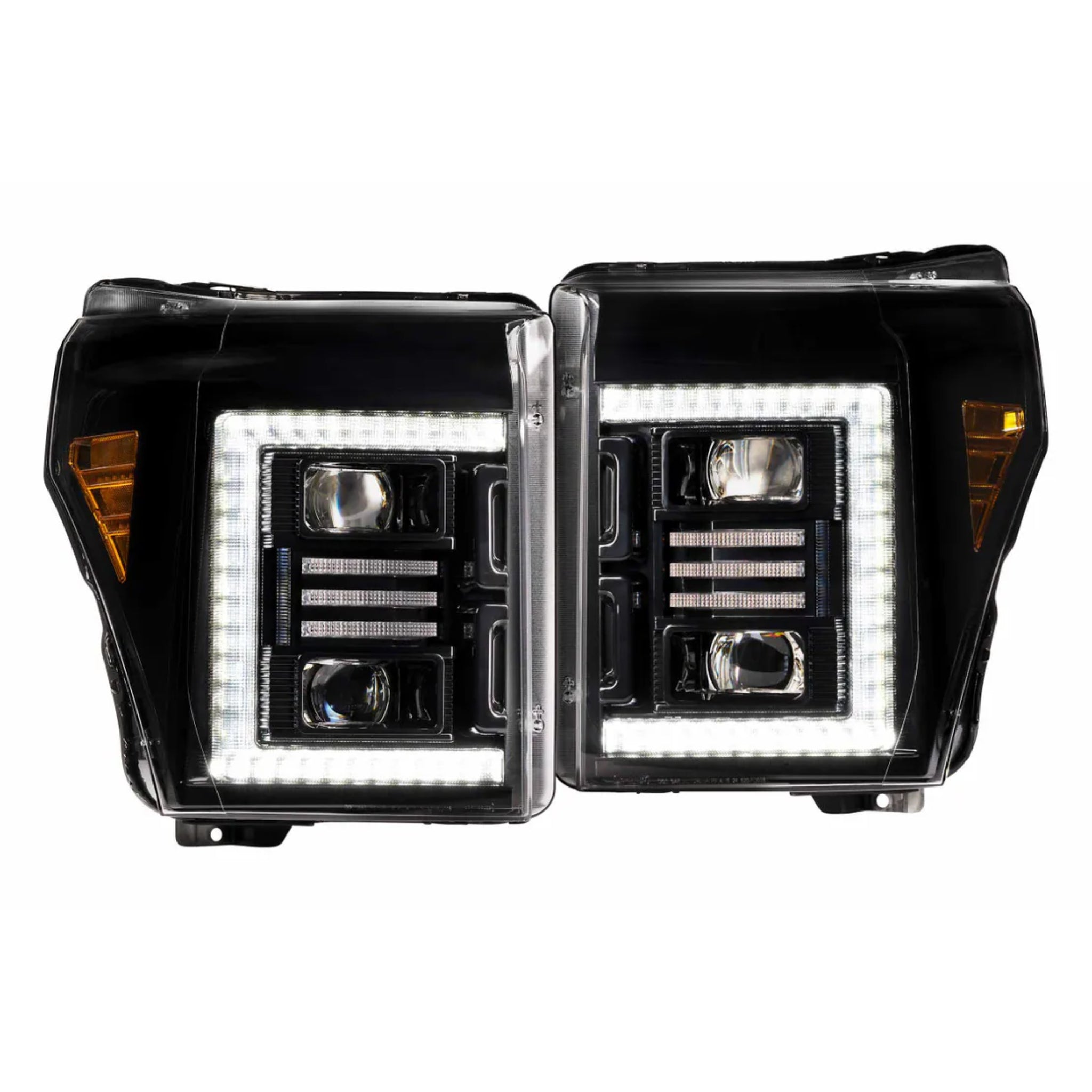 FORD SUPER DUTY (11-16): XB HYBRID LED HEADLIGHTS – Custom Multicolor LED Lighting by RGB Halo Kits