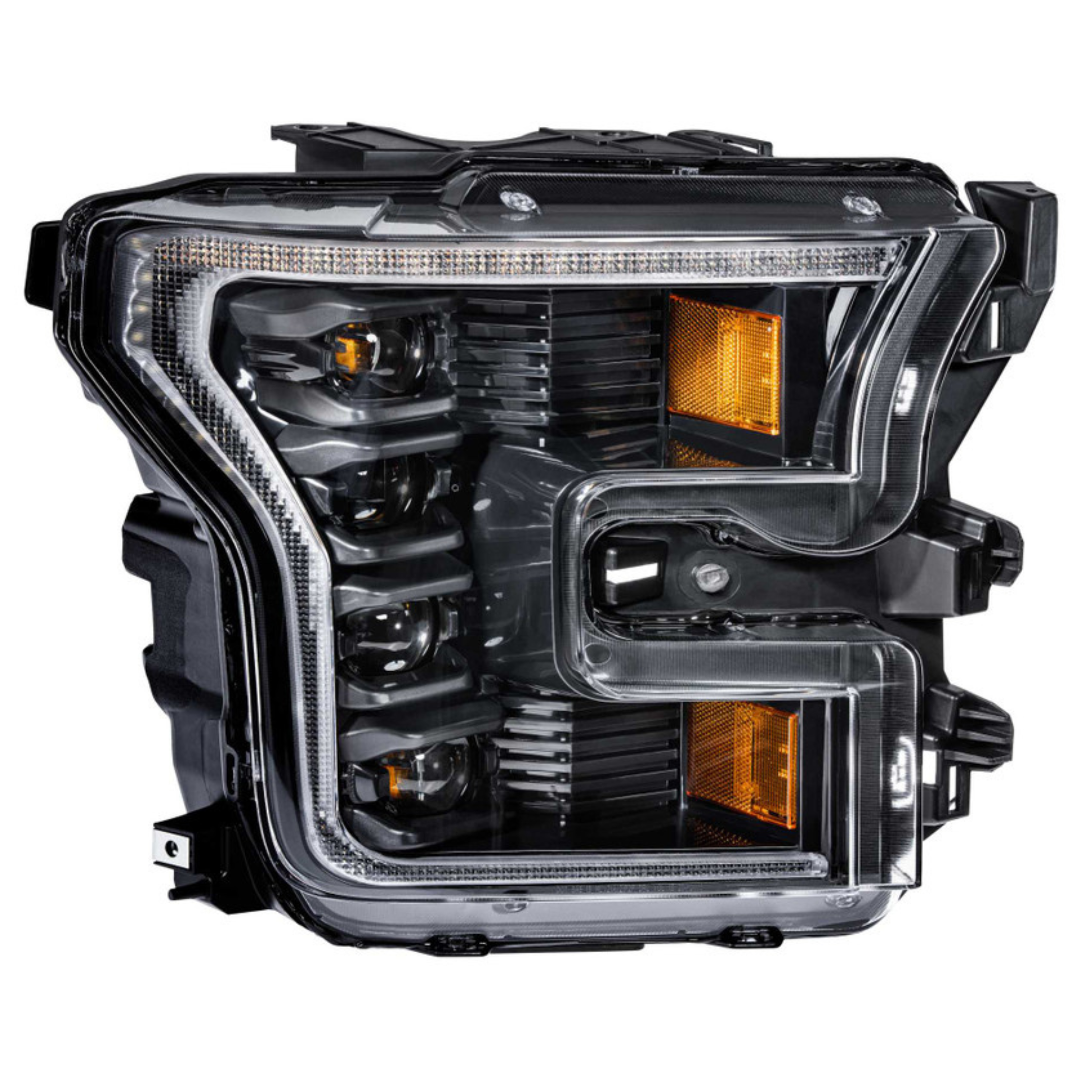 2016-2021 Ford Raptor: Multicolor Prebuilt XB Headlights - RGB Halo Kits Multicolor Flow Series Color Chasing RGBWA LED headlight kit Oracle Lighting Trendz OneUpLighting Morimoto theretrofitsource AutoLEDTech Diode Dynamics
