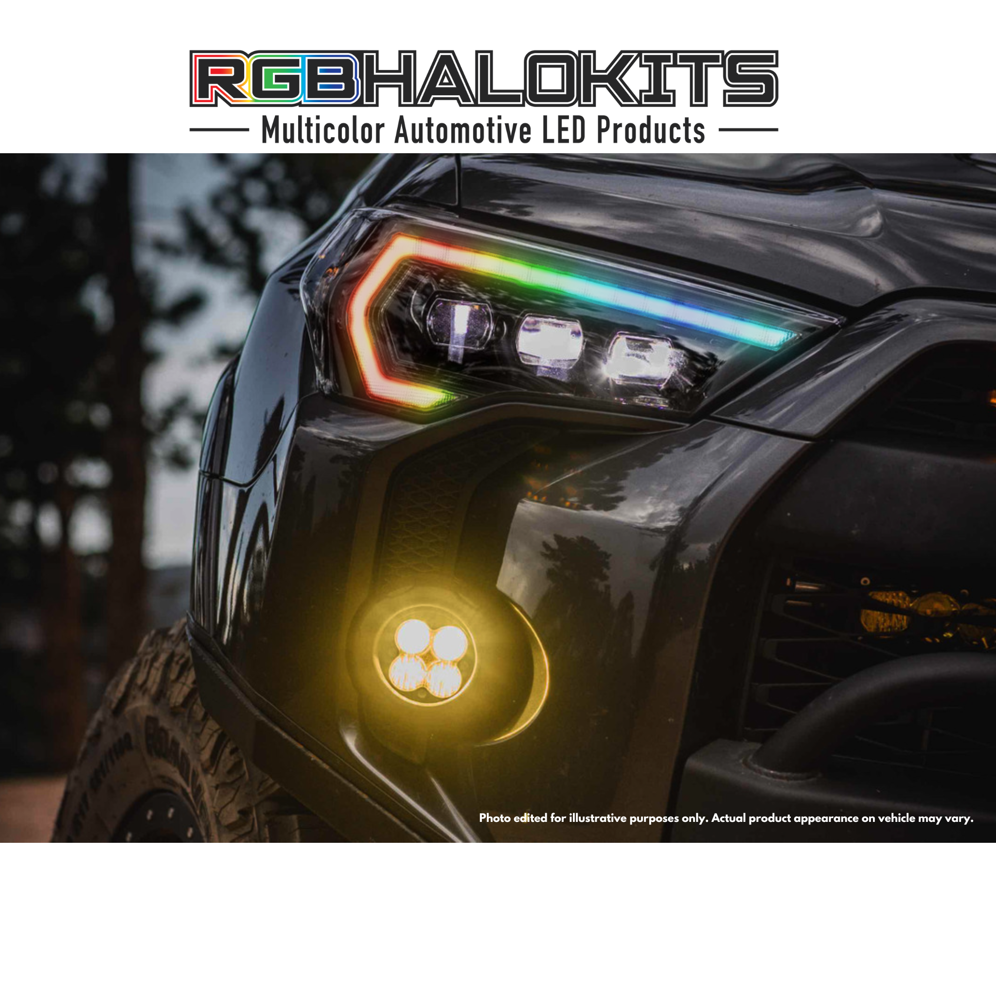 Toyota 4Runner: Multicolor Flow Series Headlights (2014-2024) | XB Morimoto
