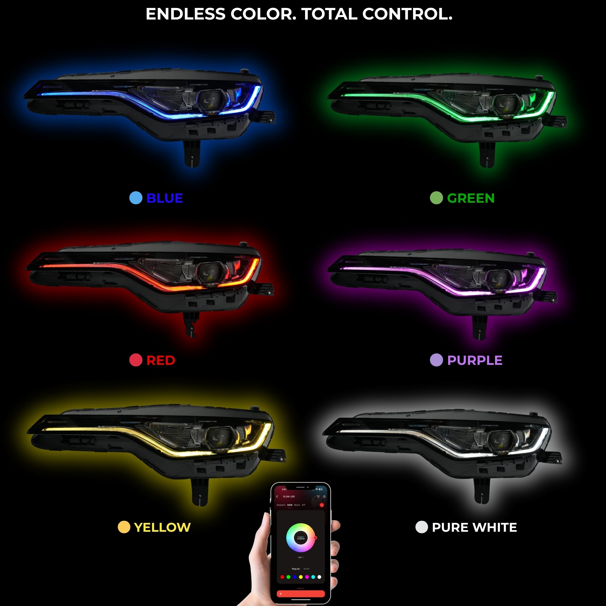 Chevrolet Camaro RS/SS RGBWA DRL Boards (2019-2024)