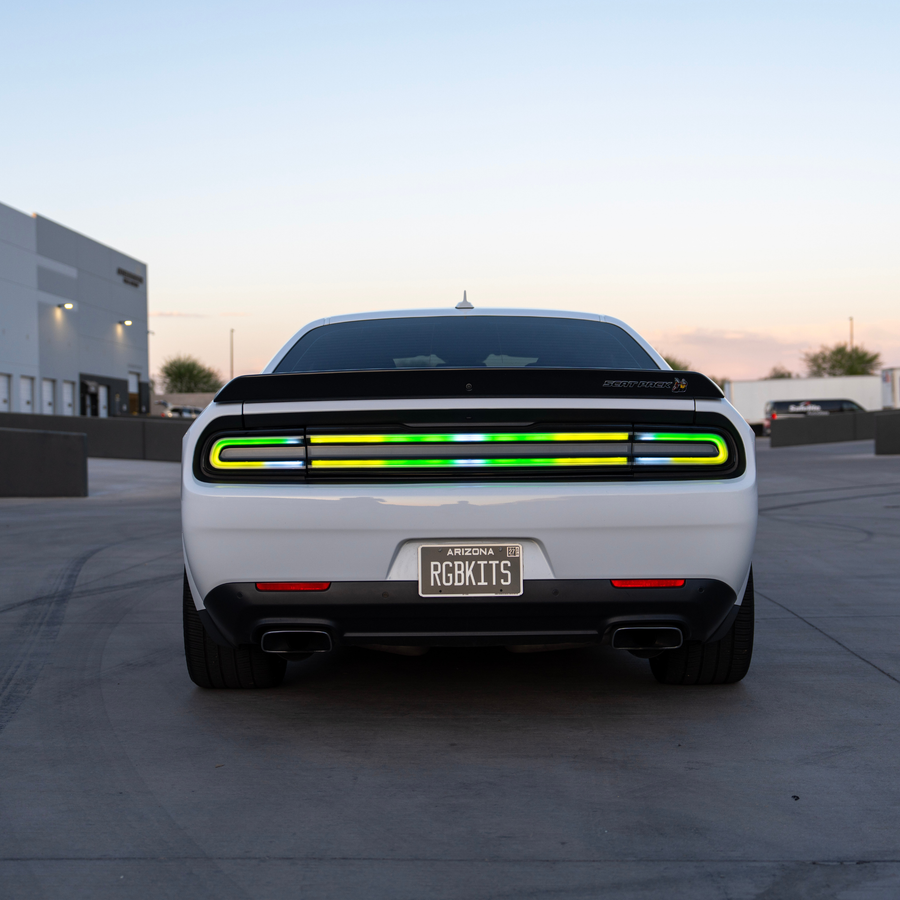 Dodge Challenger: Flow Series Multicolor Tail Lights (2015-2024)