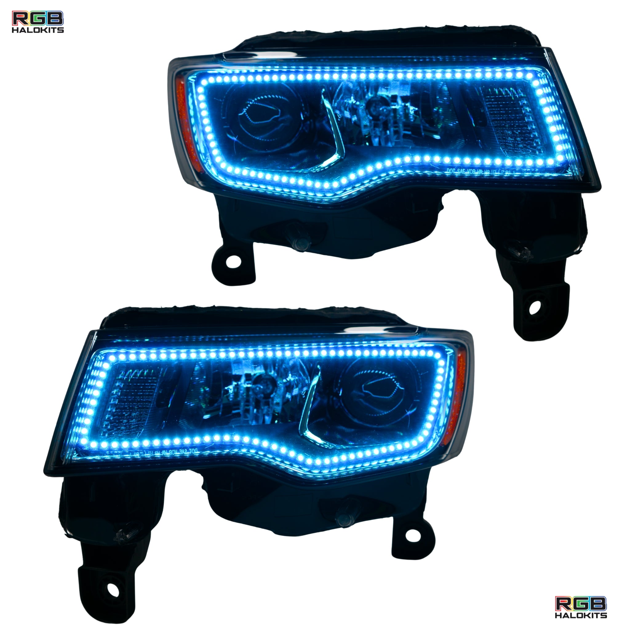 Jeep Grand Cherokee Multicolor Flow Series Halo Kit (2014-2021) – Custom Multicolor LED Lighting by RGB Halo Kits