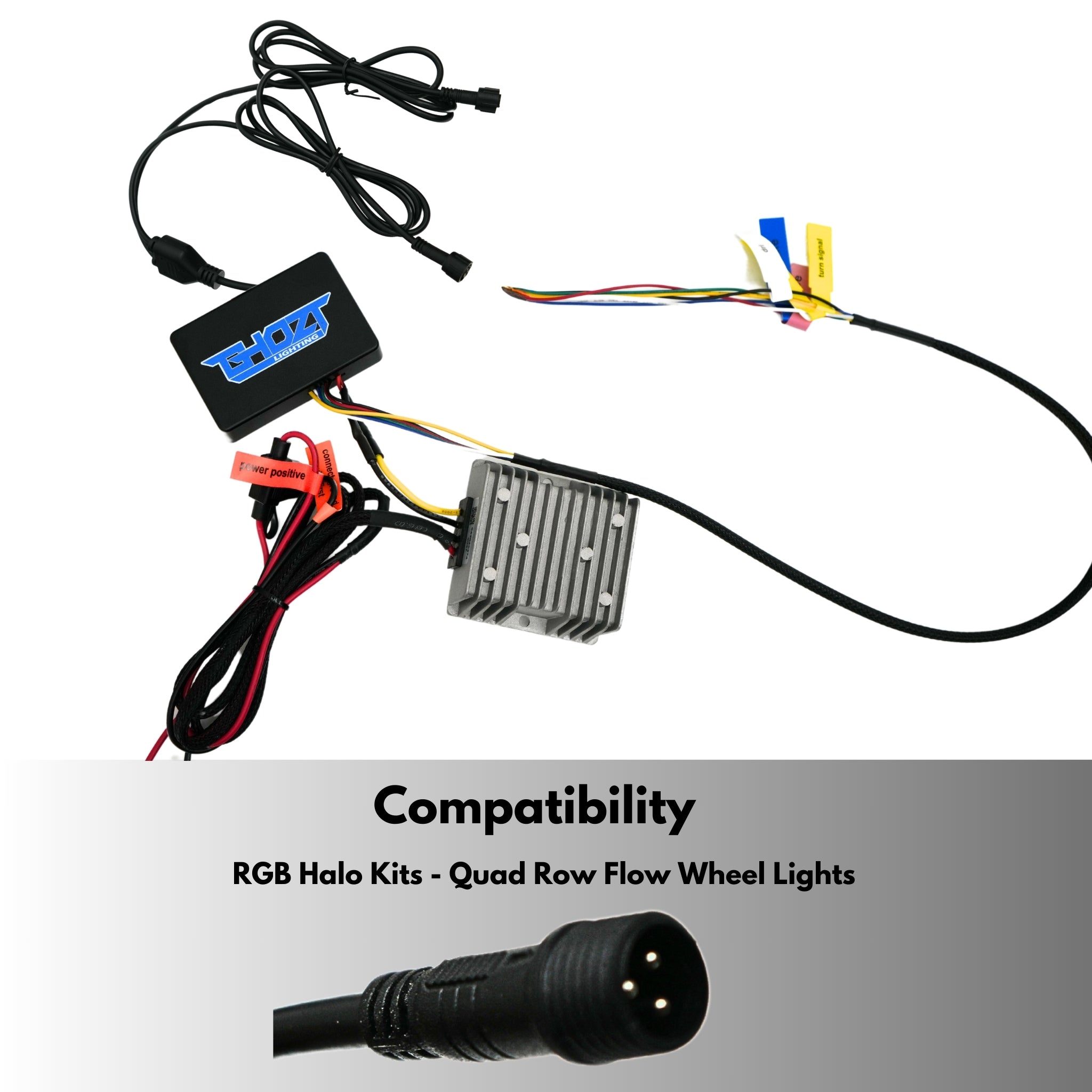 Blueghozt Bluetooth Controller (Flow / Color Chasing) – Custom Multicolor LED Lighting by RGB Halo Kits