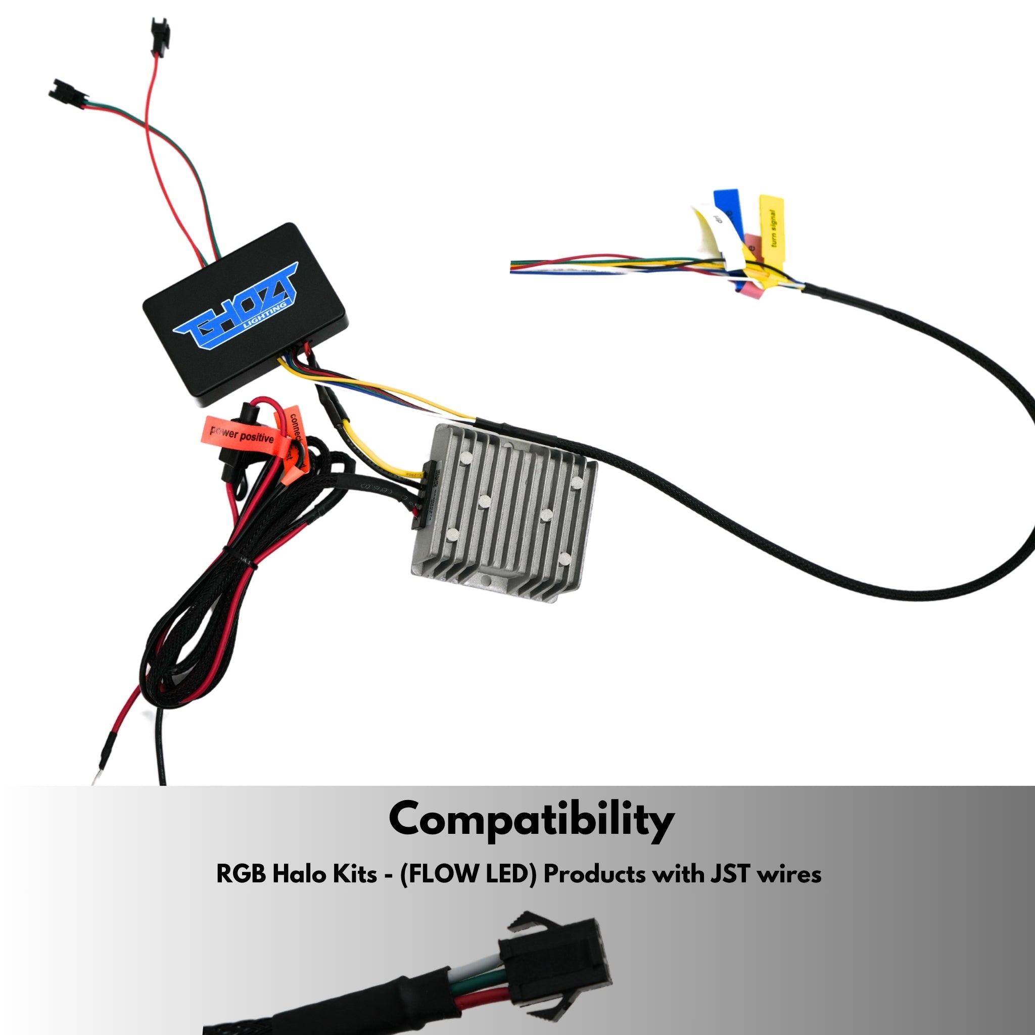 Blueghozt Bluetooth Controller (Flow / Color Chasing) – Custom Multicolor LED Lighting by RGB Halo Kits