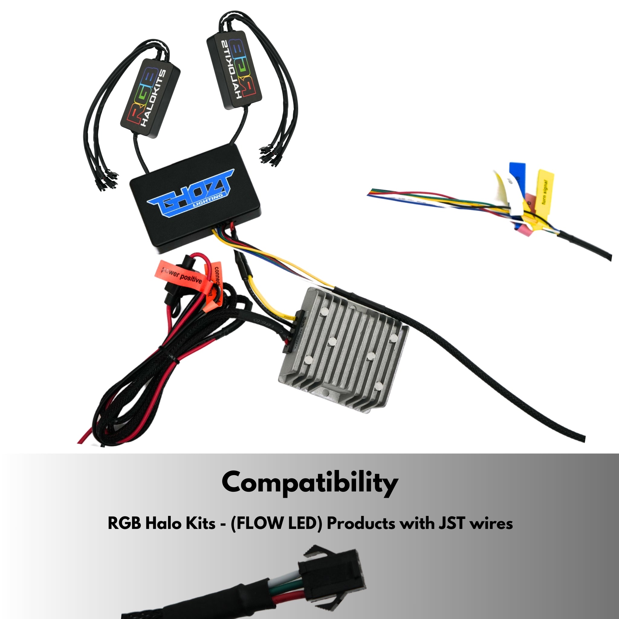 Blueghozt Bluetooth Controller (Flow / Color Chasing) – Custom Multicolor LED Lighting by RGB Halo Kits