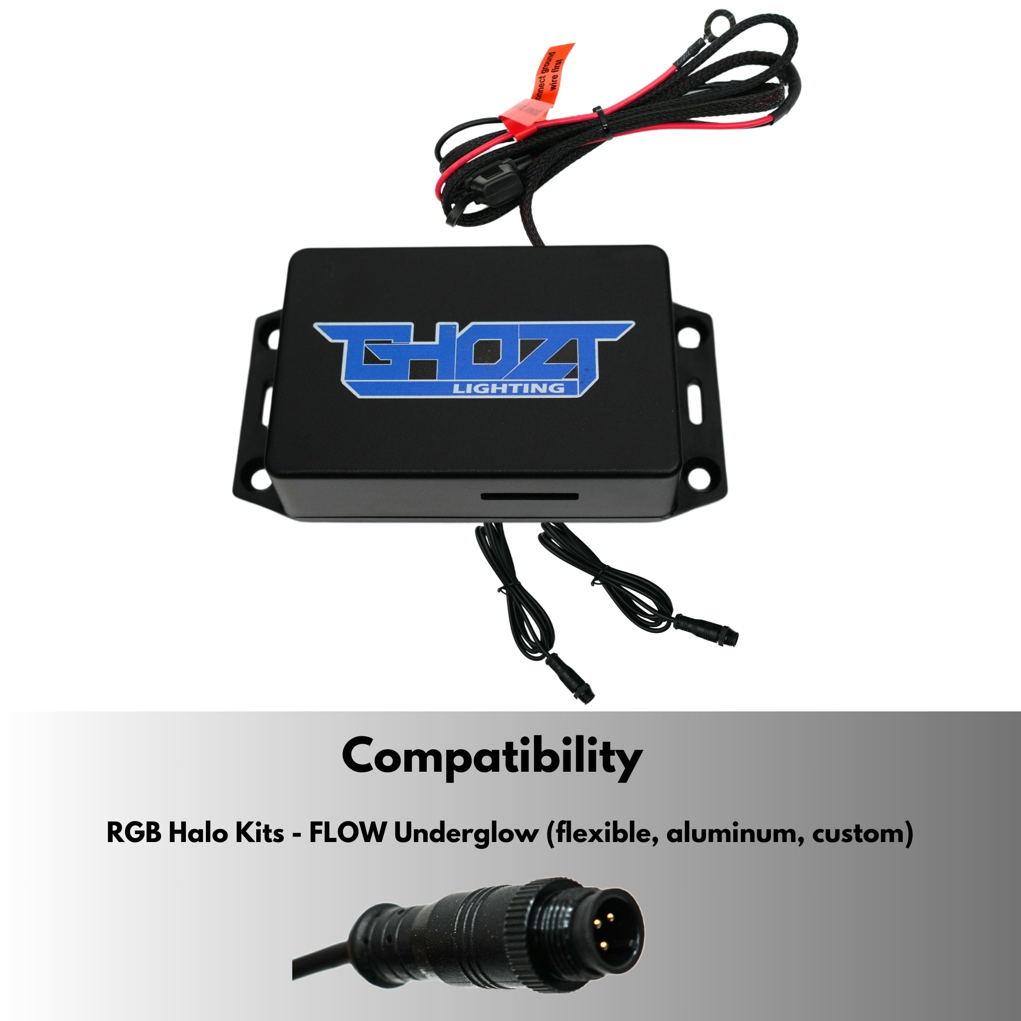 Blueghozt Bluetooth Controller (Flow / Color Chasing) – Custom Multicolor LED Lighting by RGB Halo Kits