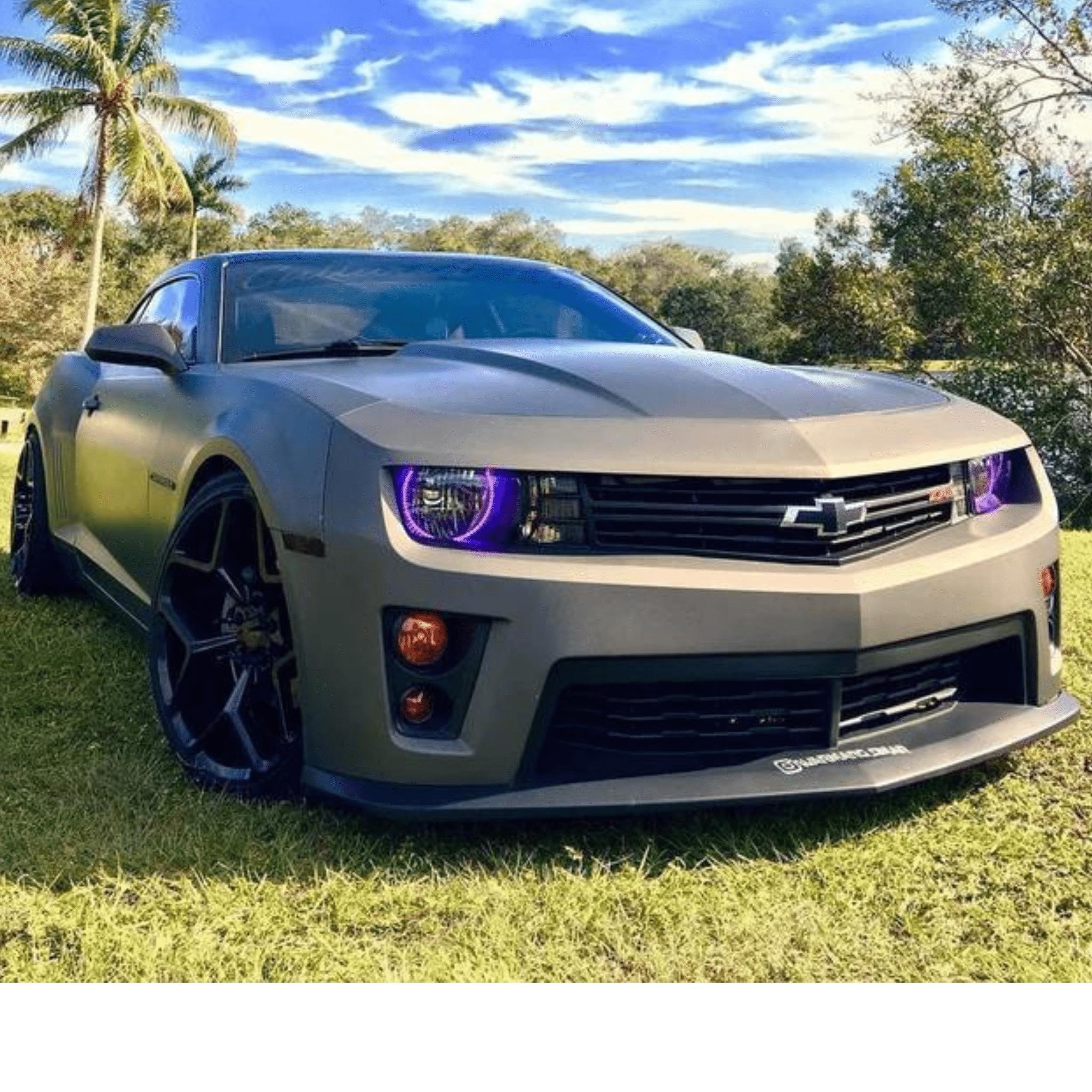 Chevrolet Camaro Headlight Multicolor Halo Kit (2010-2013) – Custom Multicolor LED Lighting by RGB Halo Kits