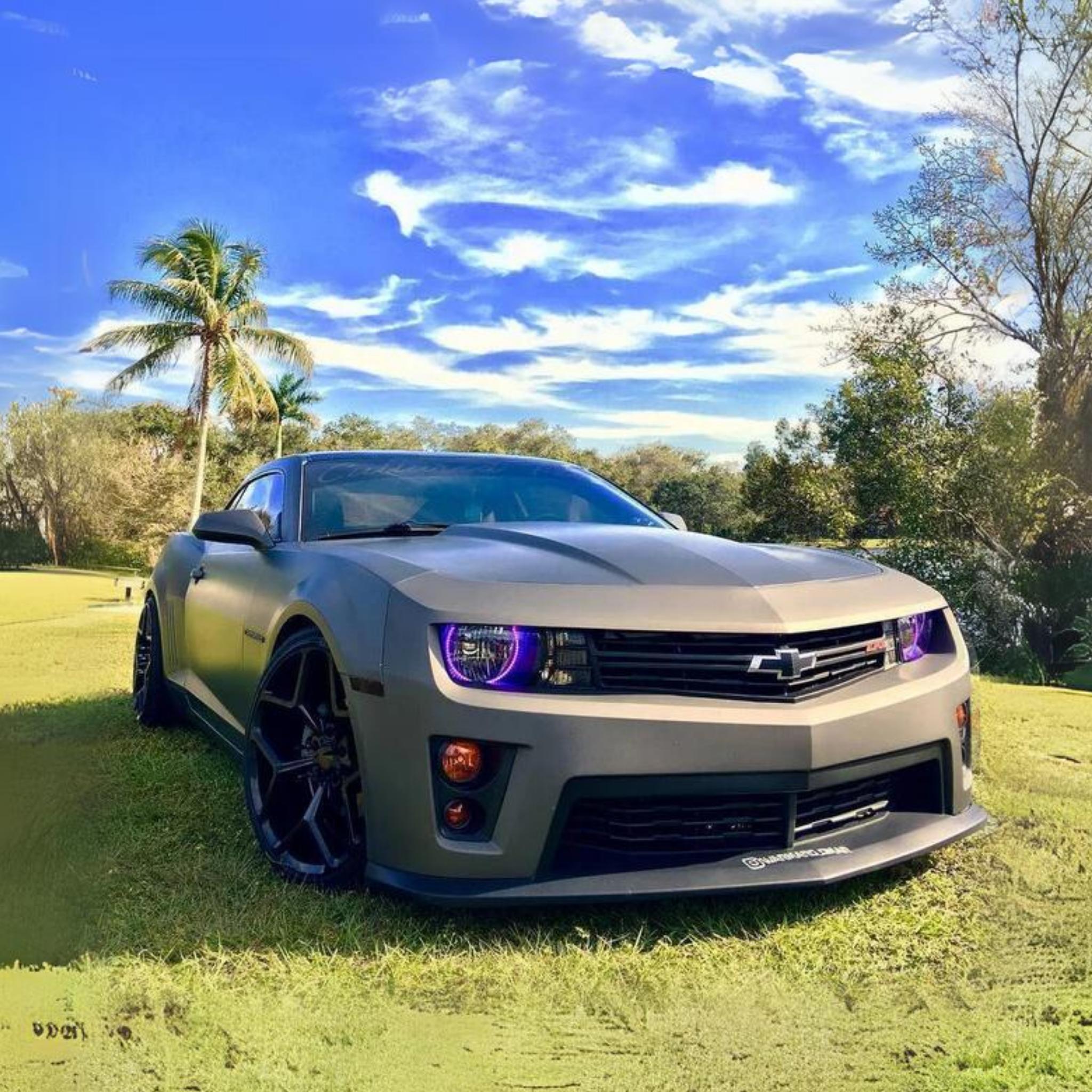 Chevrolet Camaro Headlight Multicolor Halo Kit (2010-2013) – Custom Multicolor LED Lighting by RGB Halo Kits