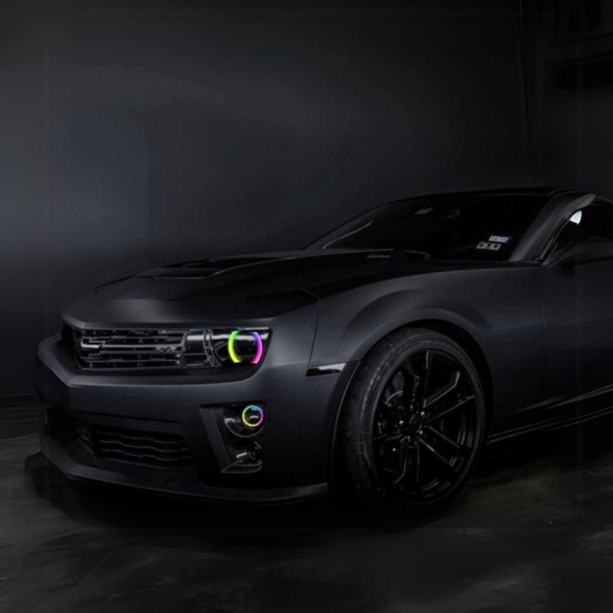 Chevrolet Camaro Headlight Multicolor Halo Kit (2010-2013) – Custom Multicolor LED Lighting by RGB Halo Kits