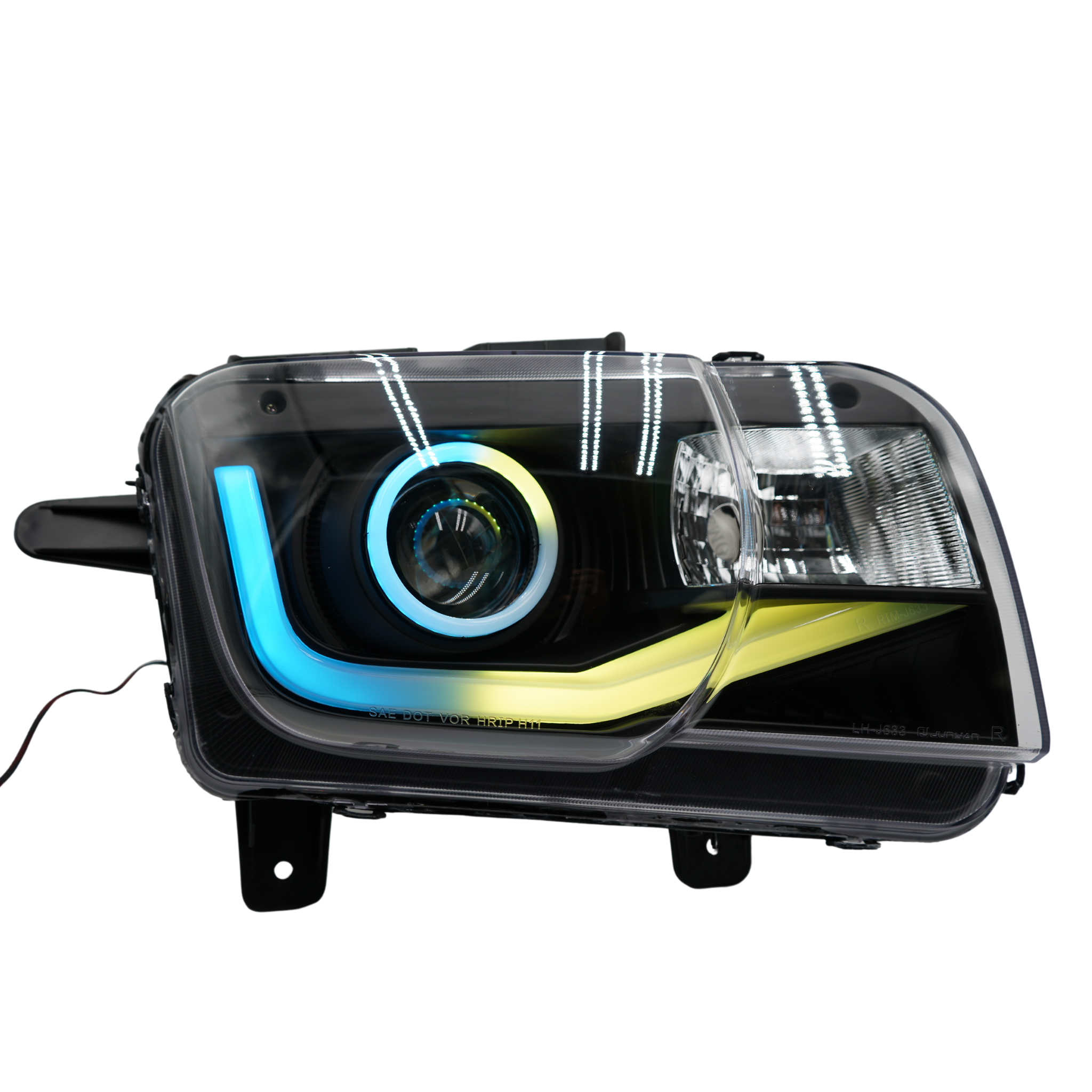 Chevrolet Camaro: Multicolor Flow Series Headlights (2010-2013) – Custom Multicolor LED Lighting by RGB Halo Kits