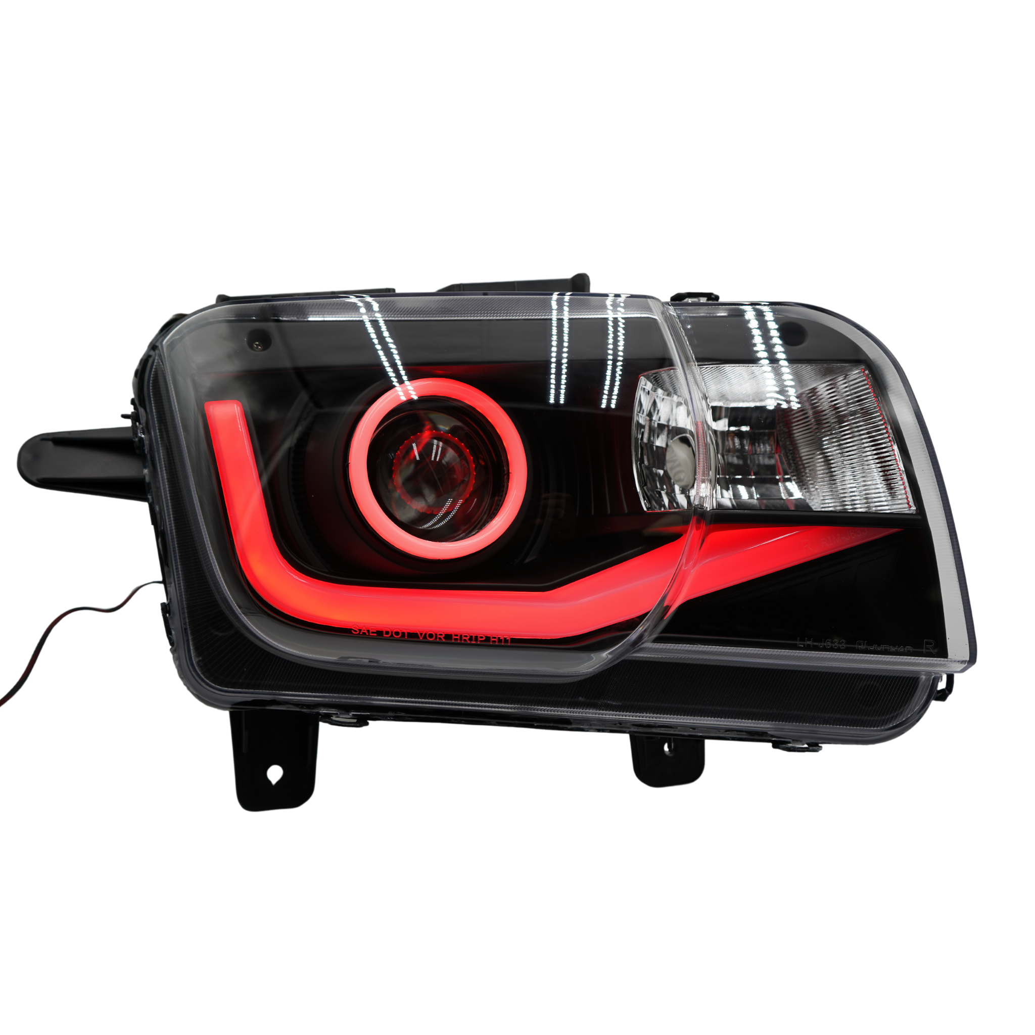 Chevrolet Camaro: Multicolor Flow Series Headlights (2010-2013) – Custom Multicolor LED Lighting by RGB Halo Kits