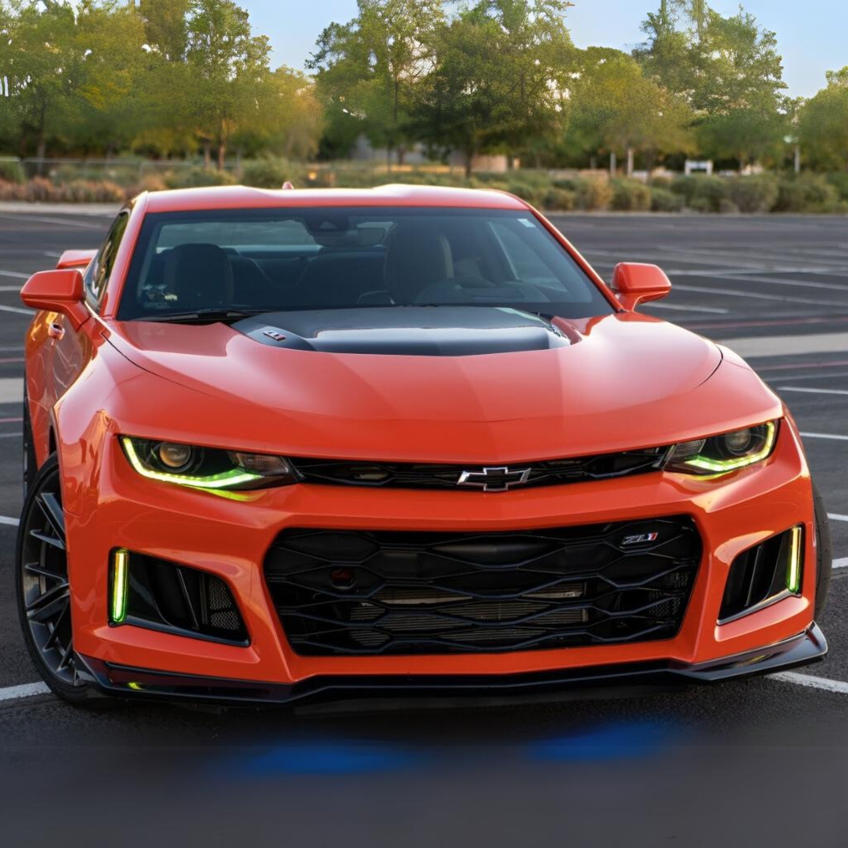 Chevrolet Camaro: Multicolor Flow Series Headlights (2016-2018) – Custom Multicolor LED Lighting by RGB Halo Kits