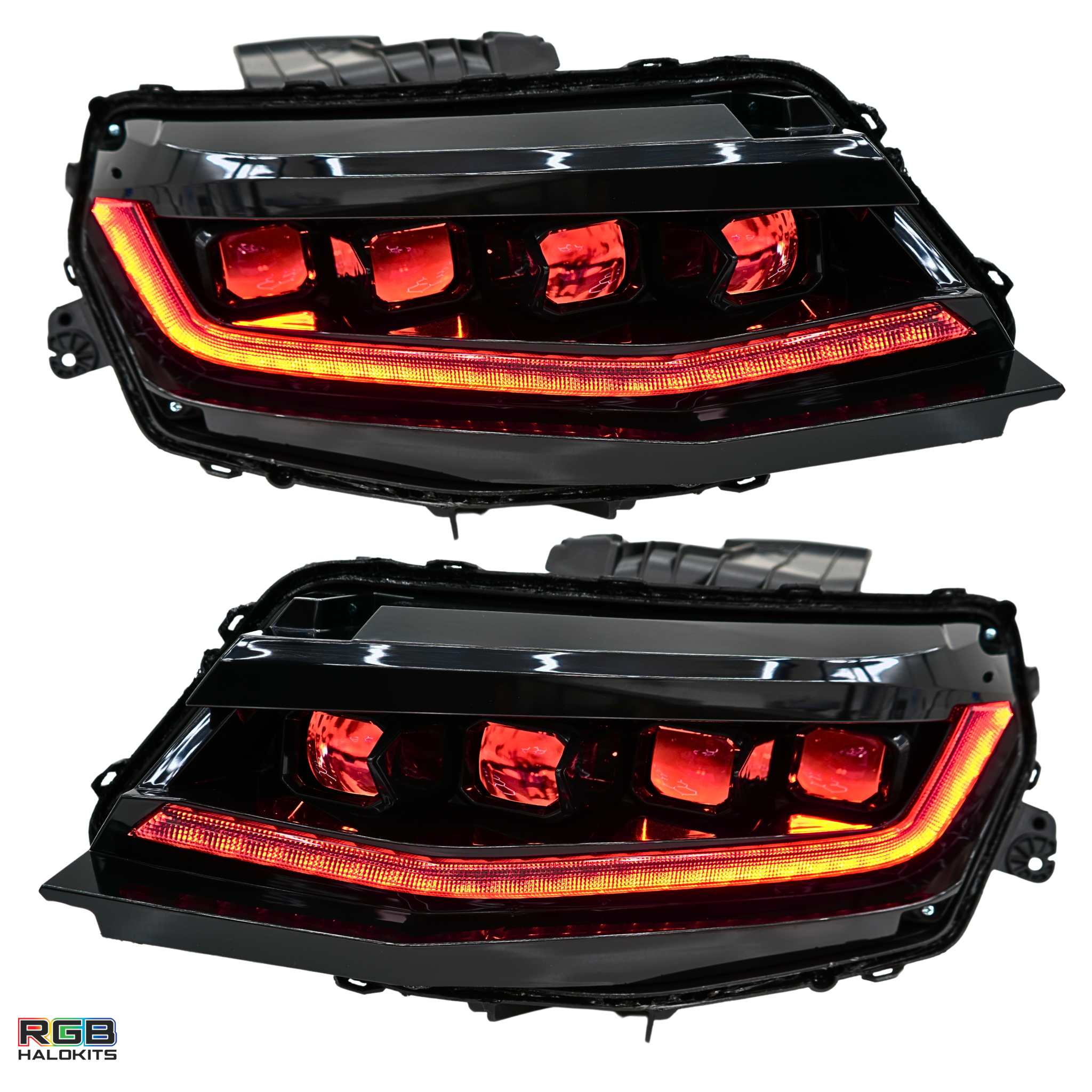 Chevrolet Camaro: Multicolor Flow Series Headlights (2016-2018) | XB Morimoto – Custom Multicolor LED Lighting by RGB Halo Kits