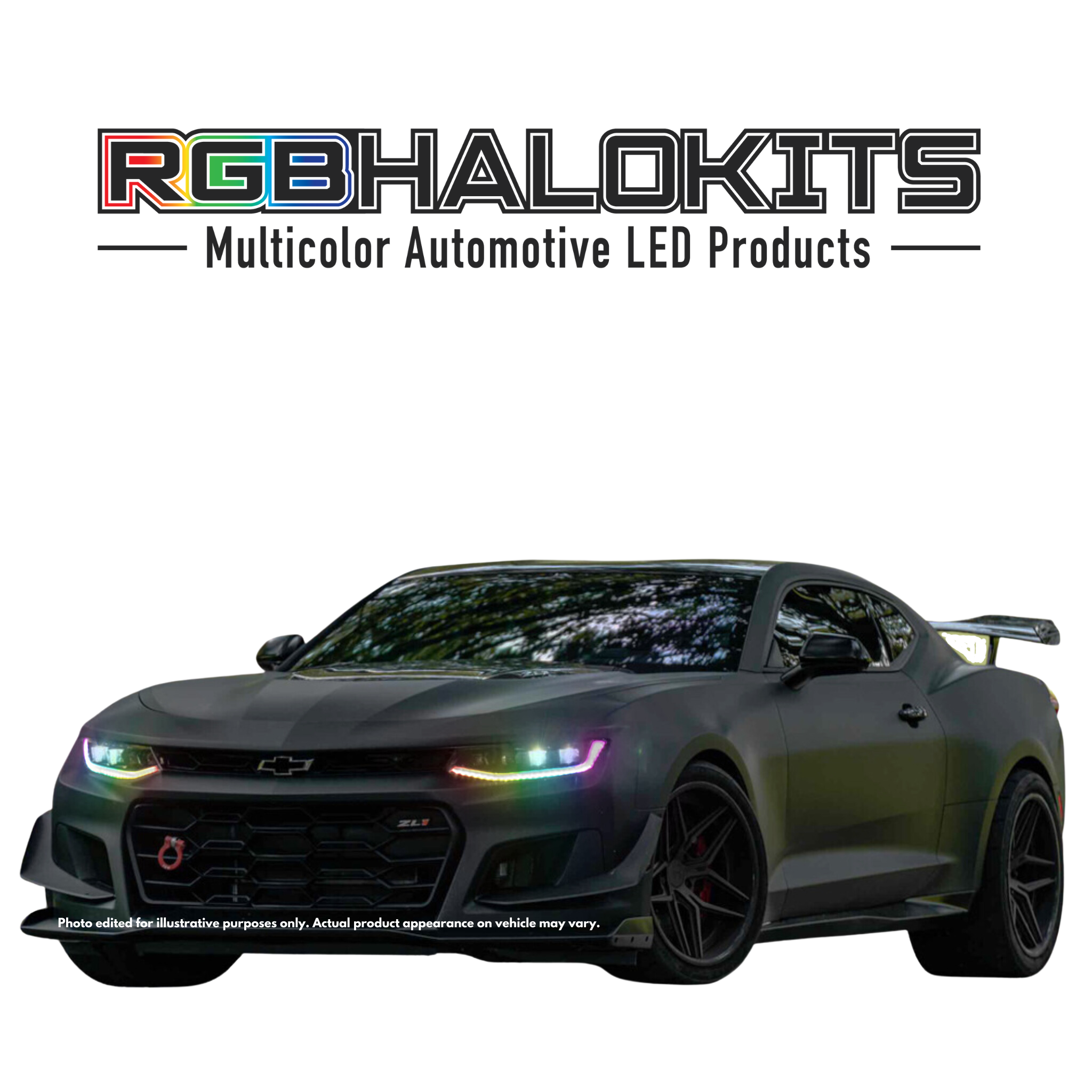Chevrolet Camaro: Multicolor Flow Series Headlights (2016-2018) | XB Morimoto – Custom Multicolor LED Lighting by RGB Halo Kits
