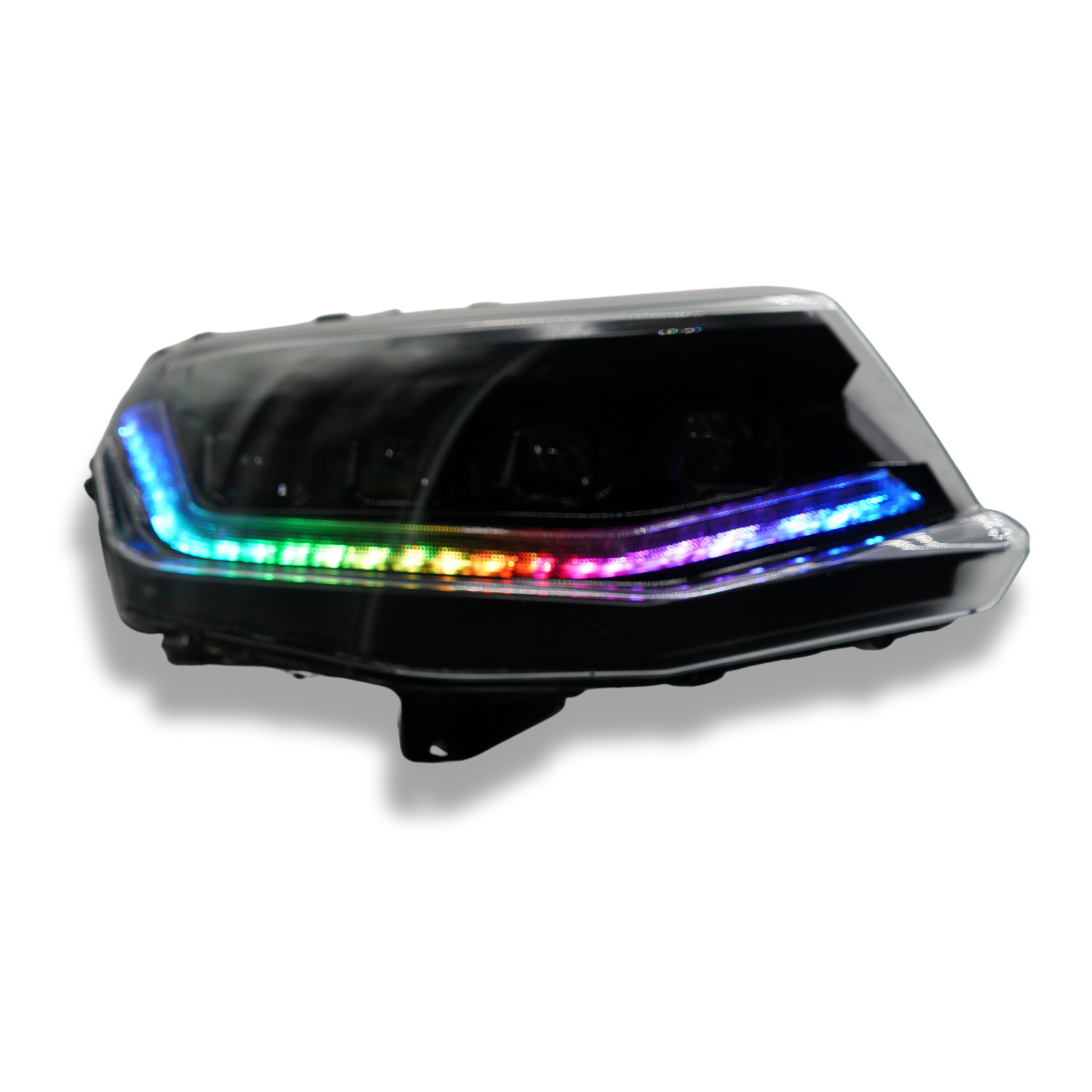 Chevrolet Camaro: Multicolor Flow Series Headlights (2016-2018) | XB Morimoto – Custom Multicolor LED Lighting by RGB Halo Kits
