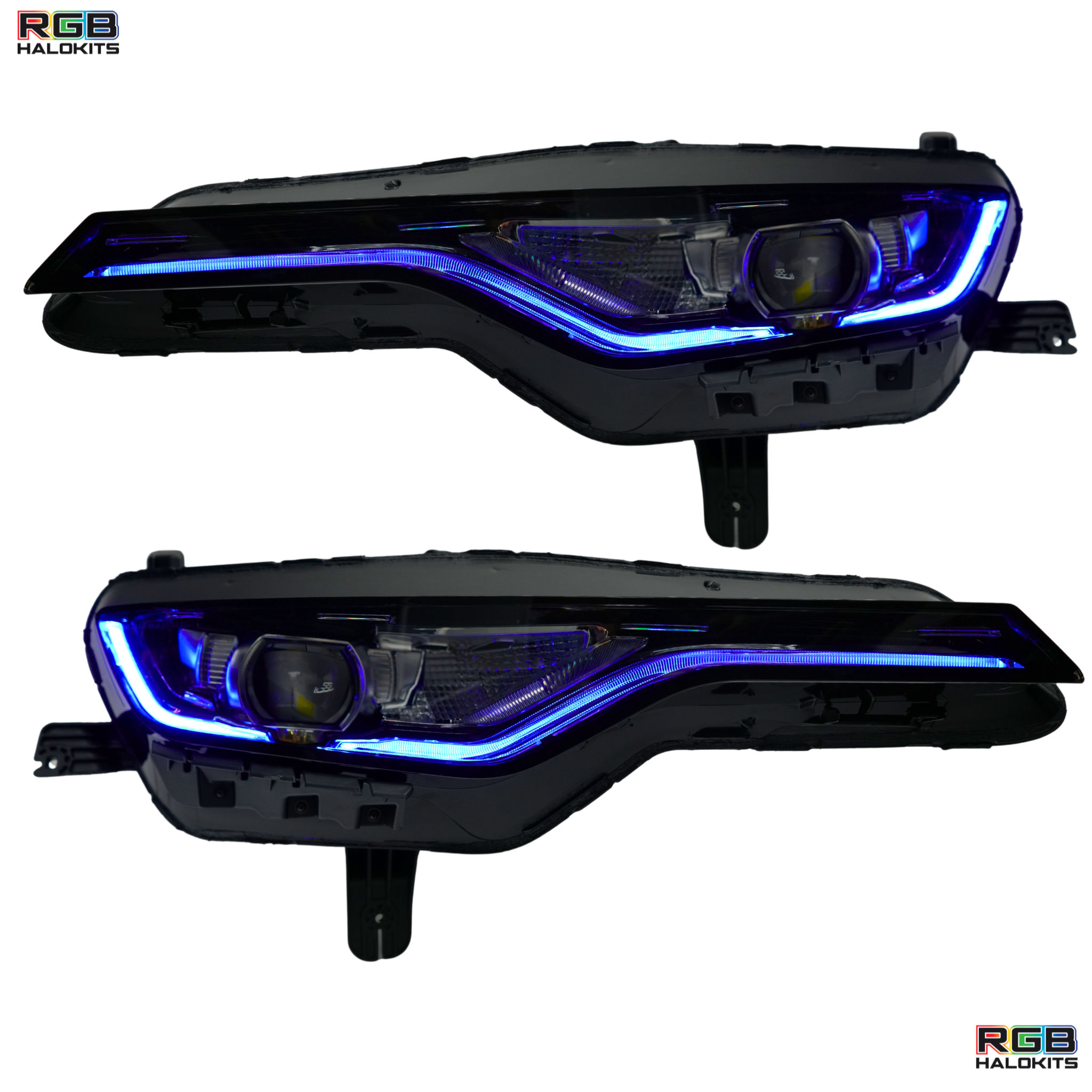 Chevrolet Camaro RS/SS: Multicolor RGBW Headlights (2019-2024) – Custom Multicolor LED Lighting by RGB Halo Kits