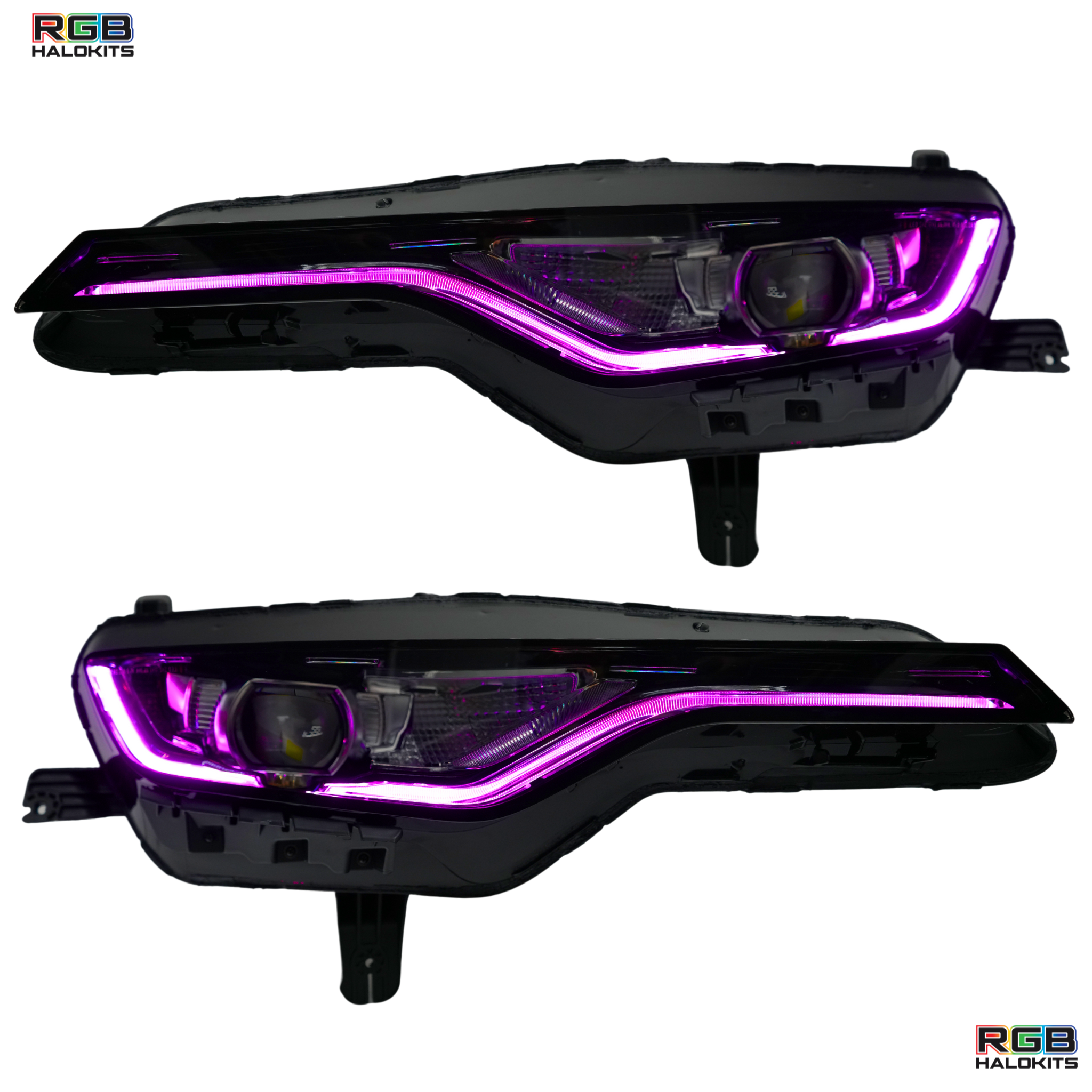 Chevrolet Camaro RS/SS: Multicolor RGBW Headlights (2019-2024) – Custom Multicolor LED Lighting by RGB Halo Kits