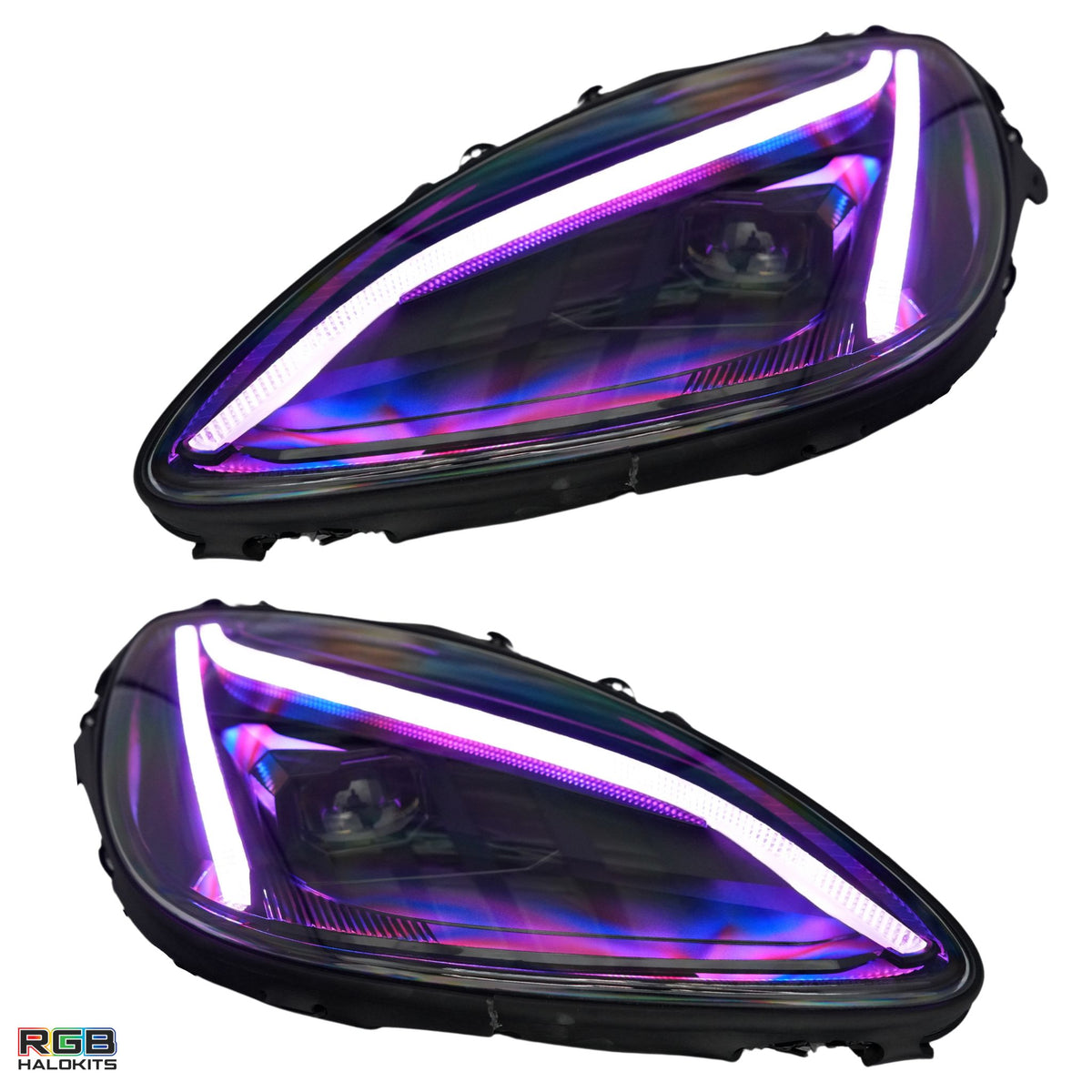 Chevrolet Corvette: Multicolor Flow Series LED Headlights Gen II (2005-2013) | XB Morimoto – Custom Multicolor LED Lighting by RGB Halo Kits