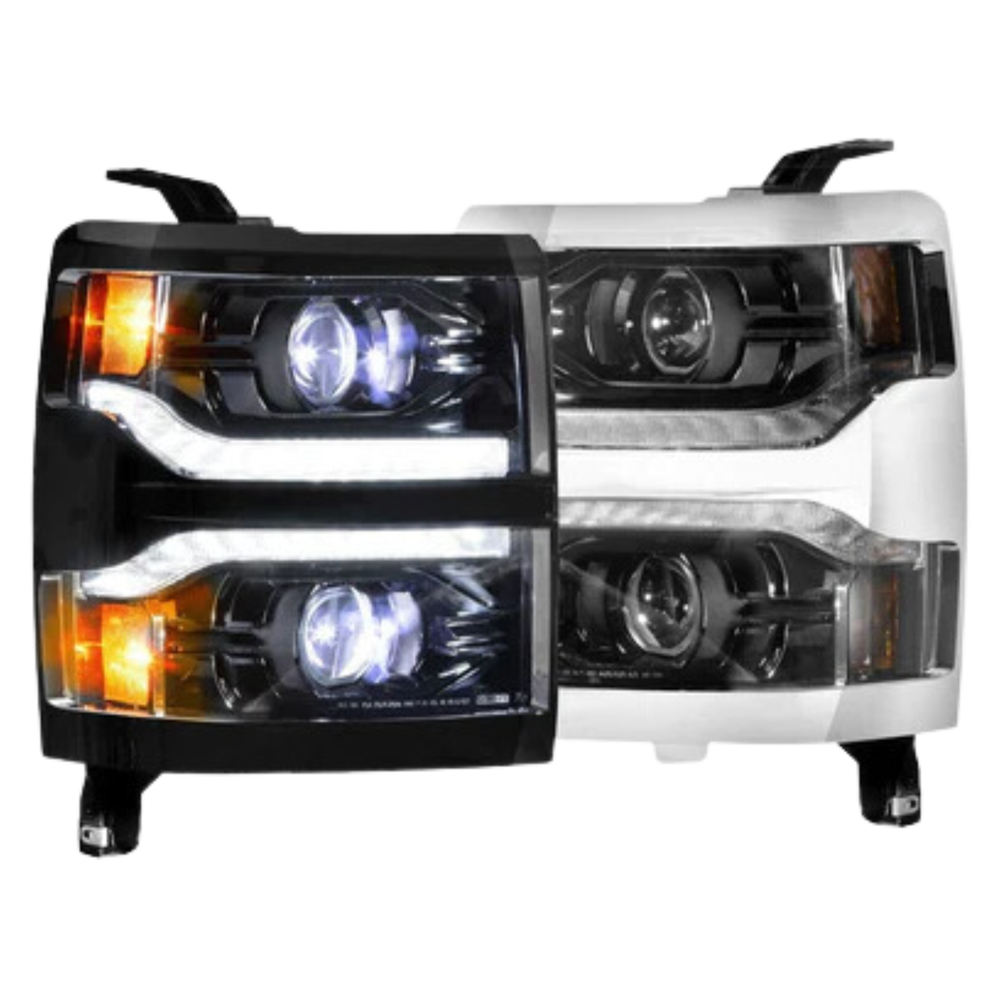 Chevrolet Silverado 1500: Headlights (2014 - 2015) | XB – Custom Multicolor LED Lighting by RGB Halo Kits