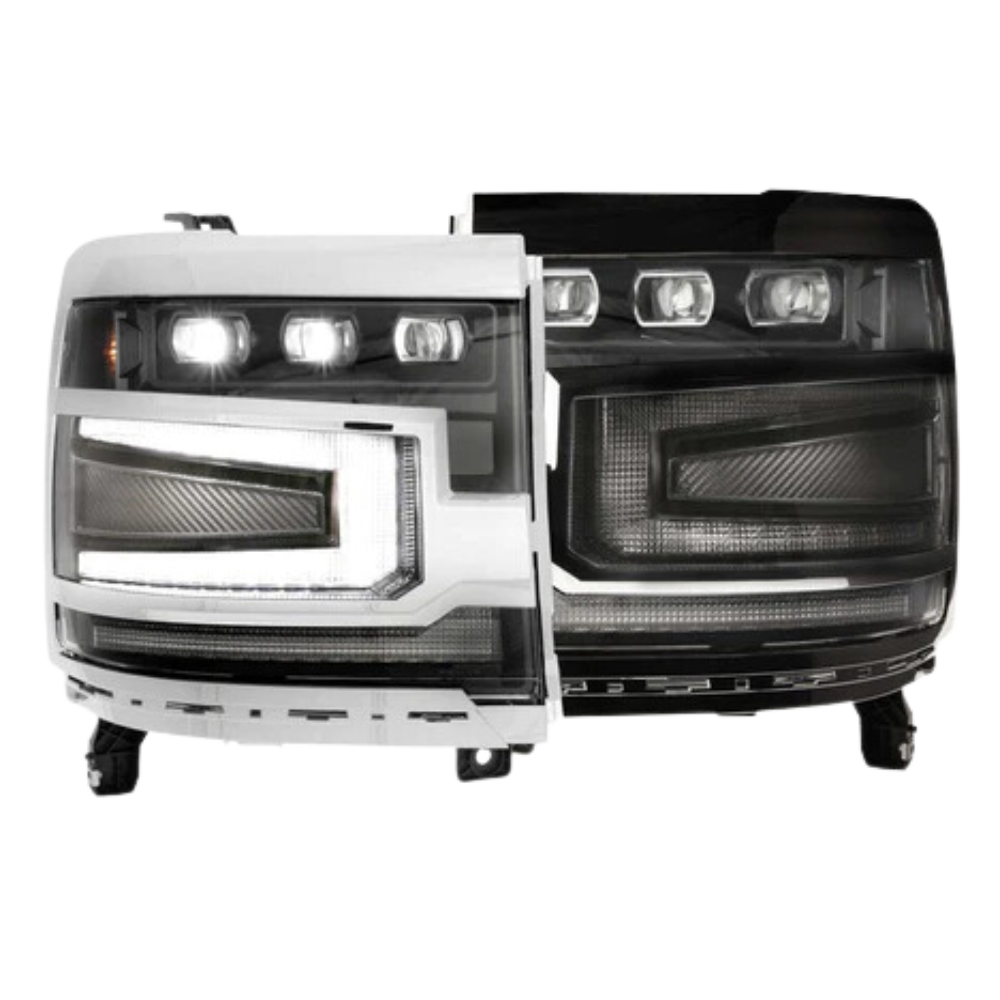 Chevrolet Silverado 1500: Headlights (2016 - 2018) | XB – Custom Multicolor LED Lighting by RGB Halo Kits