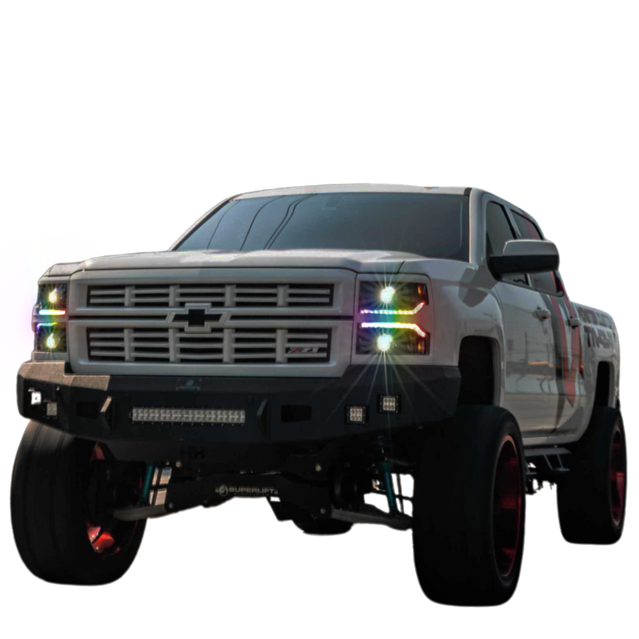 Chevrolet Silverado 1500: Multicolor Flow Series Headlights (2014-2015) | XB Morimoto – Custom Multicolor LED Lighting by RGB Halo Kits