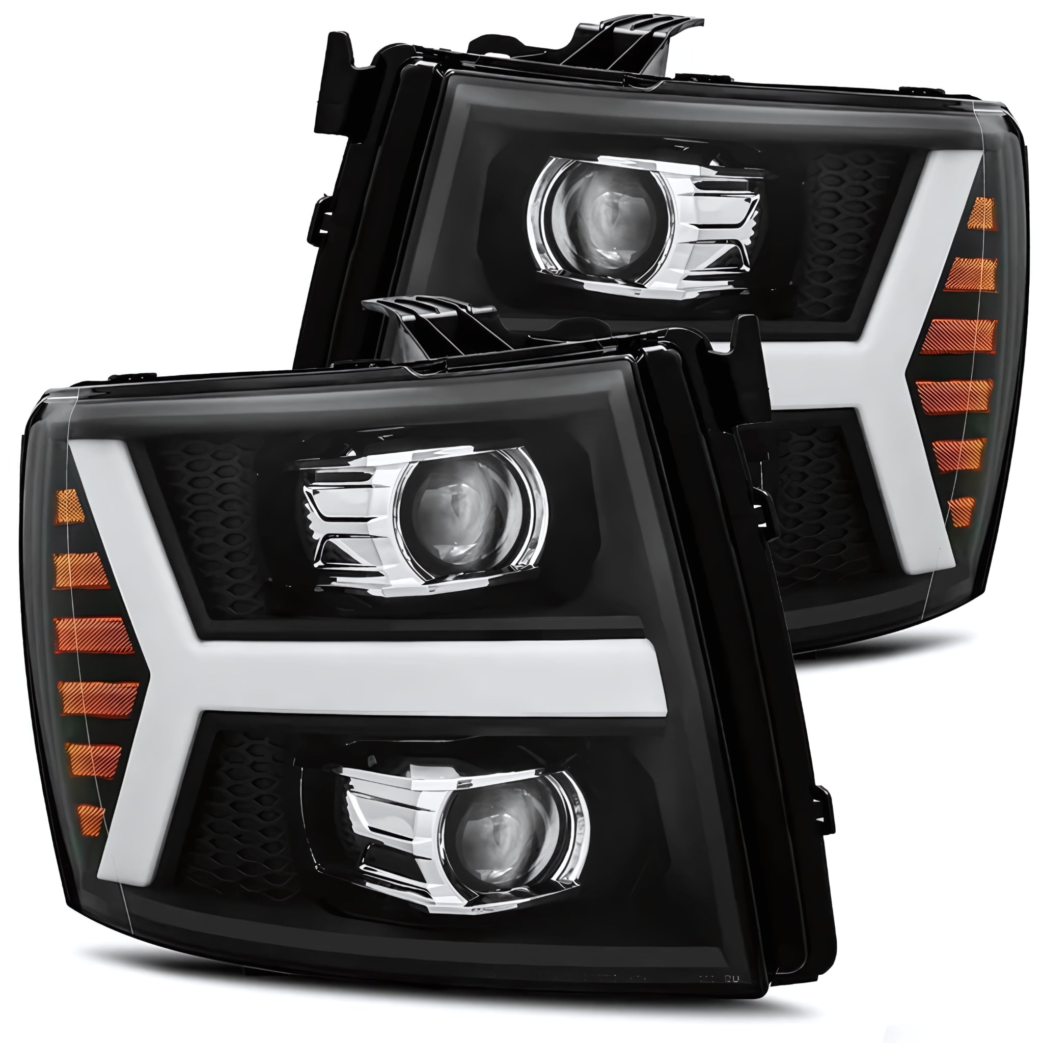 Chevrolet Silverado (2007-2013) Headlights | Alpharex – Custom Multicolor LED Lighting by RGB Halo Kits