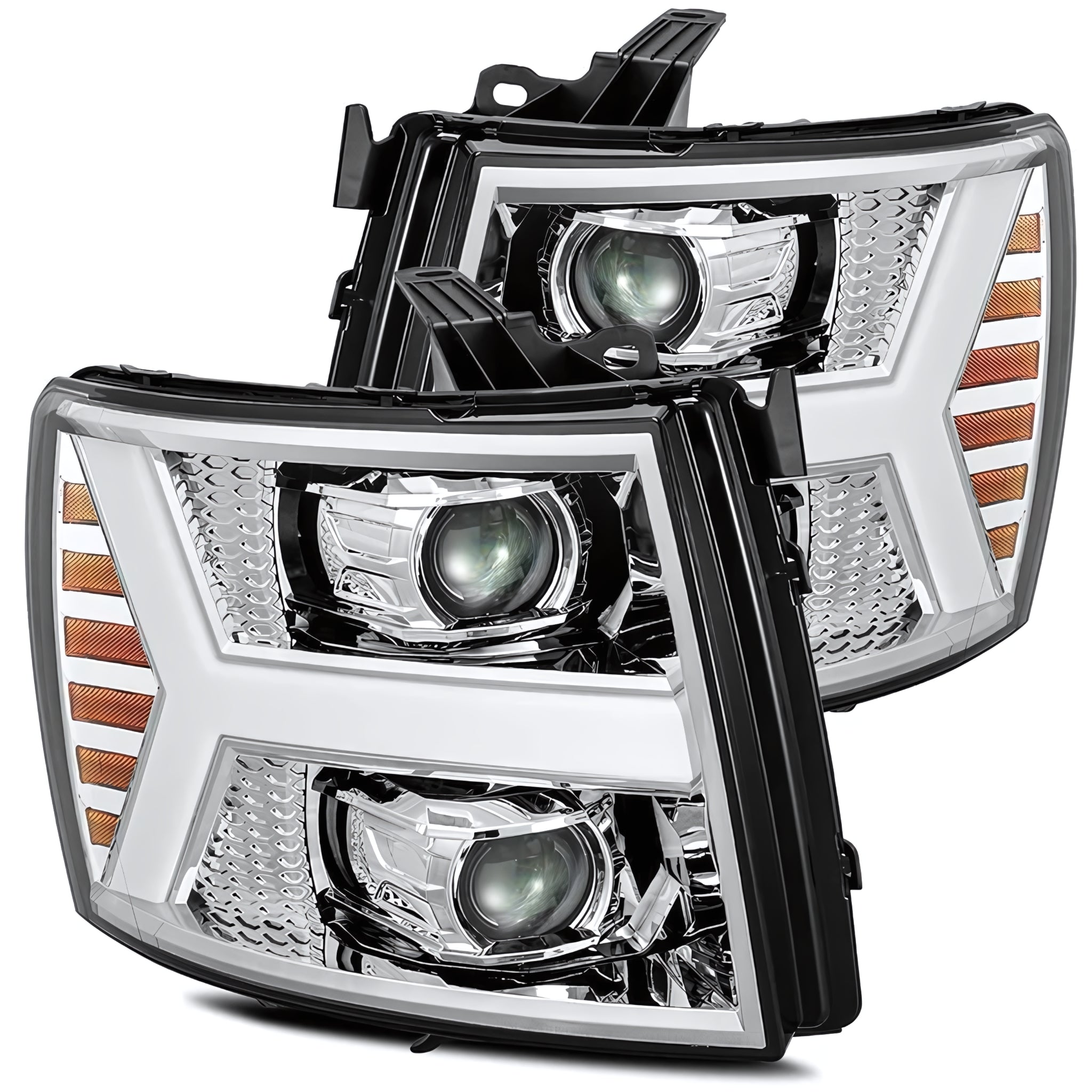 Chevrolet Silverado (2007-2013) Headlights | Alpharex – Custom Multicolor LED Lighting by RGB Halo Kits