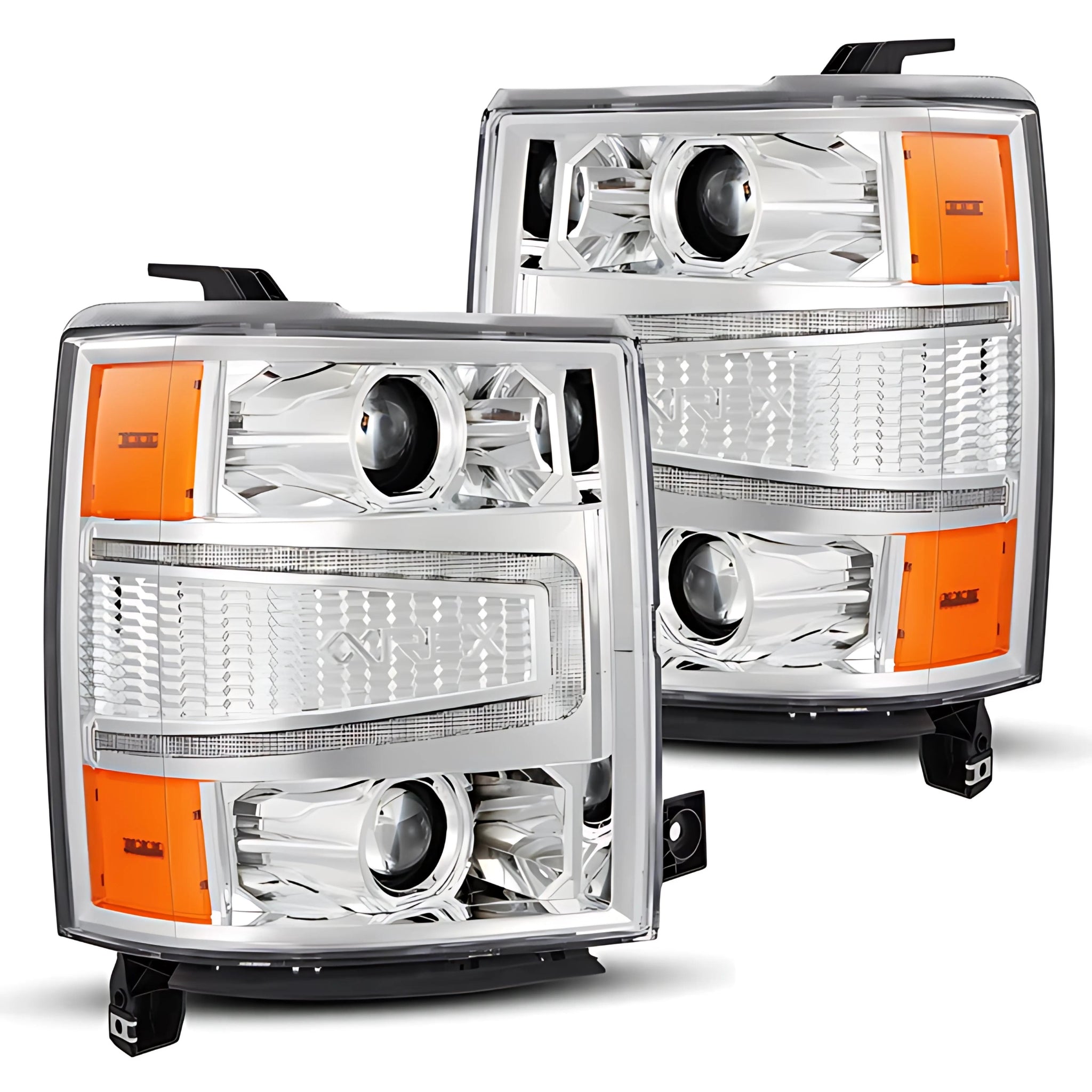 Chevrolet Silverado (2014-2015) Headlights | Alpharex – Custom Multicolor LED Lighting by RGB Halo Kits