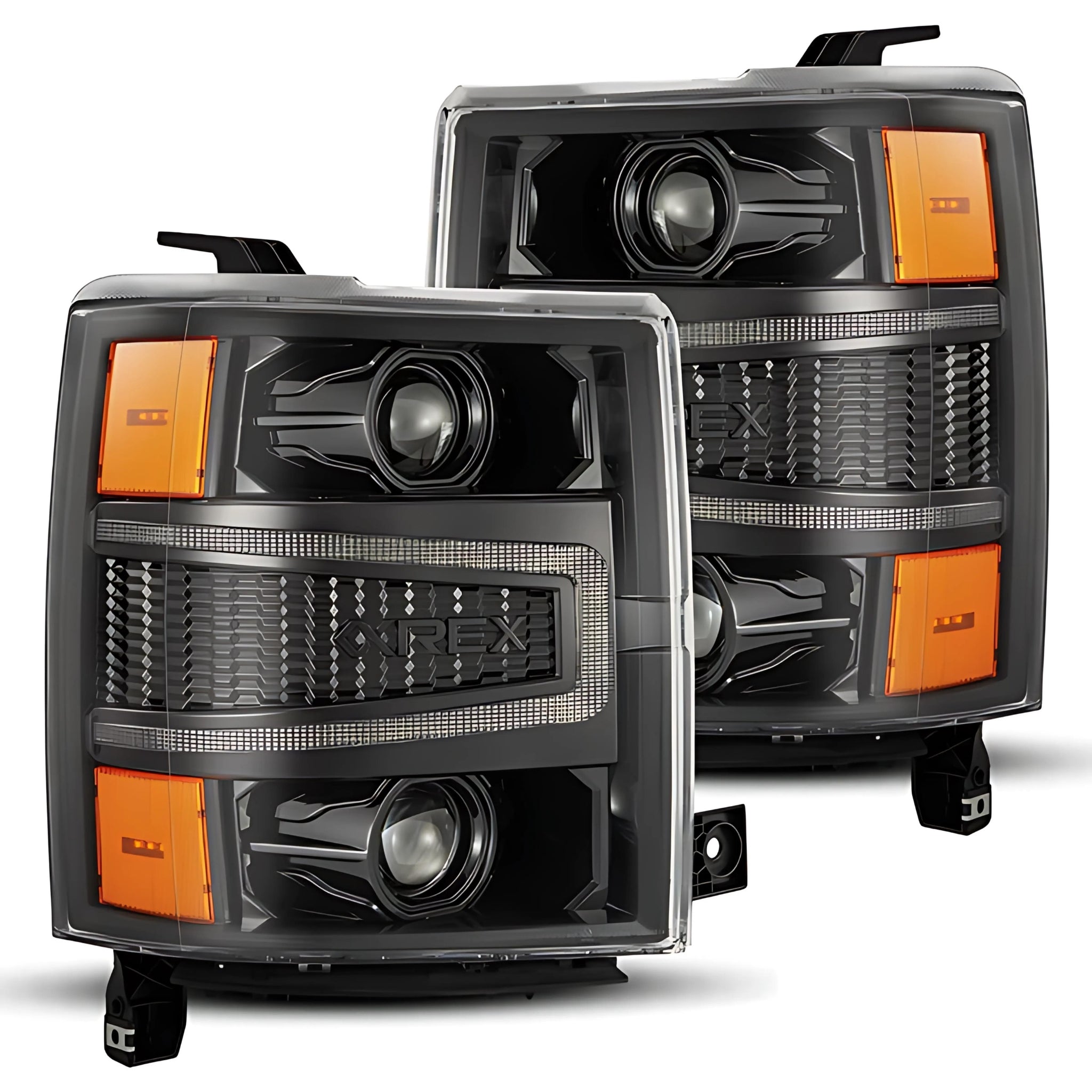 Chevrolet Silverado (2014-2015) Headlights | Alpharex – Custom Multicolor LED Lighting by RGB Halo Kits