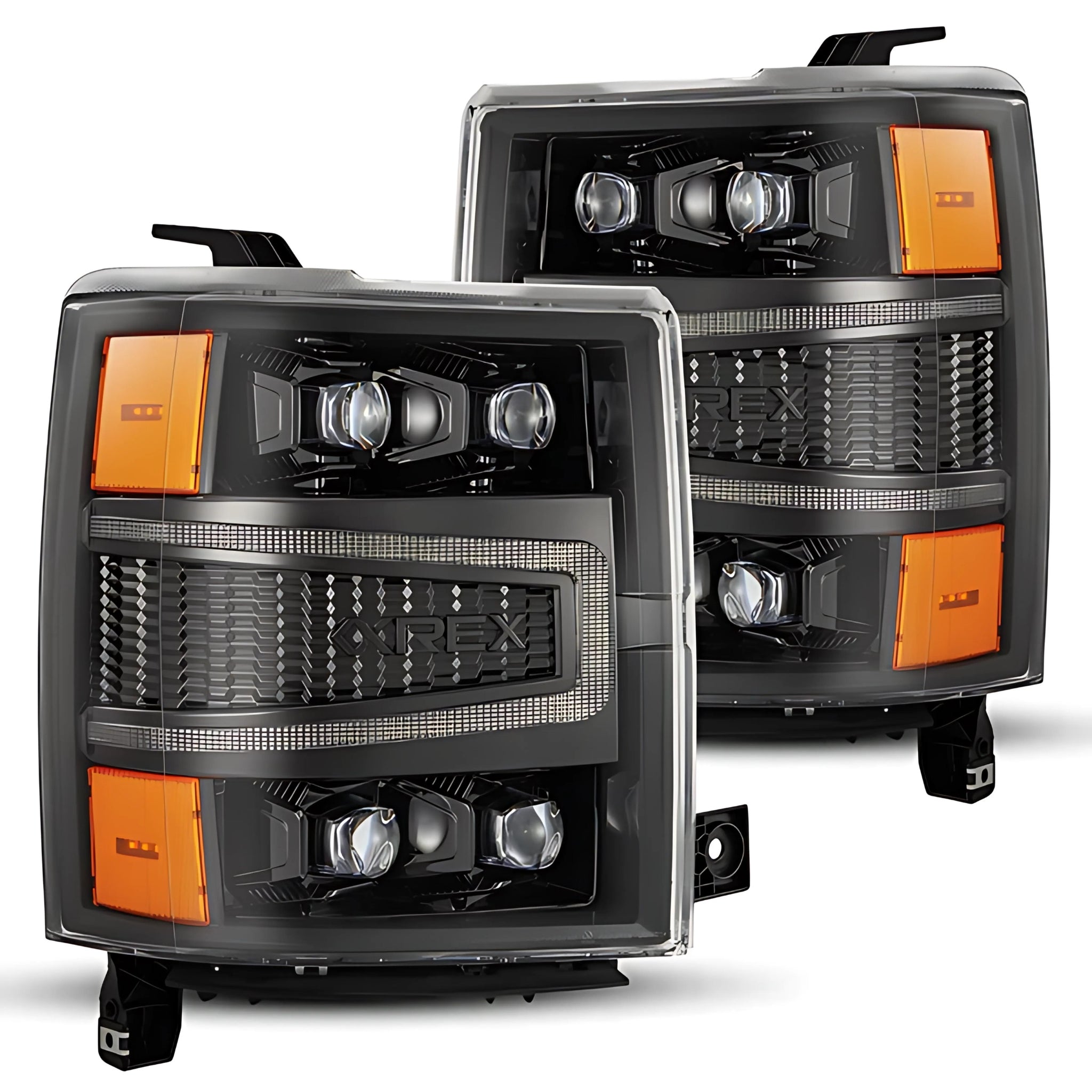 Chevrolet Silverado (2014-2015) Headlights | Alpharex – Custom Multicolor LED Lighting by RGB Halo Kits