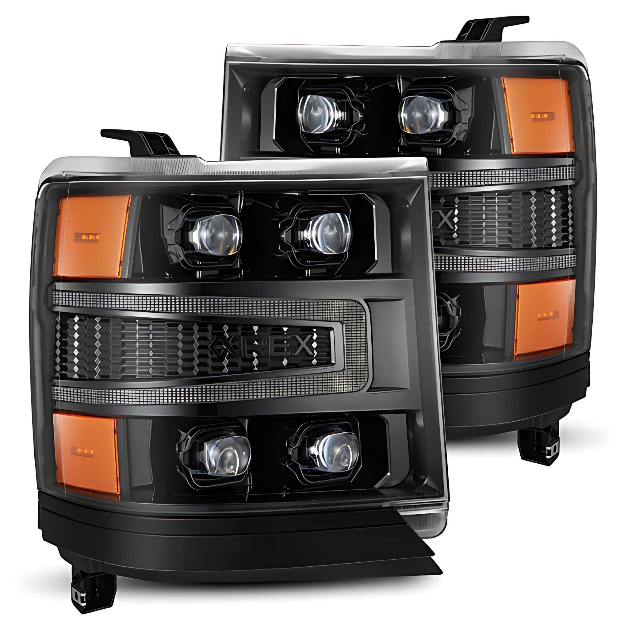 Chevrolet Silverado (2016-2018) Headlights | Alpharex – Custom Multicolor LED Lighting by RGB Halo Kits