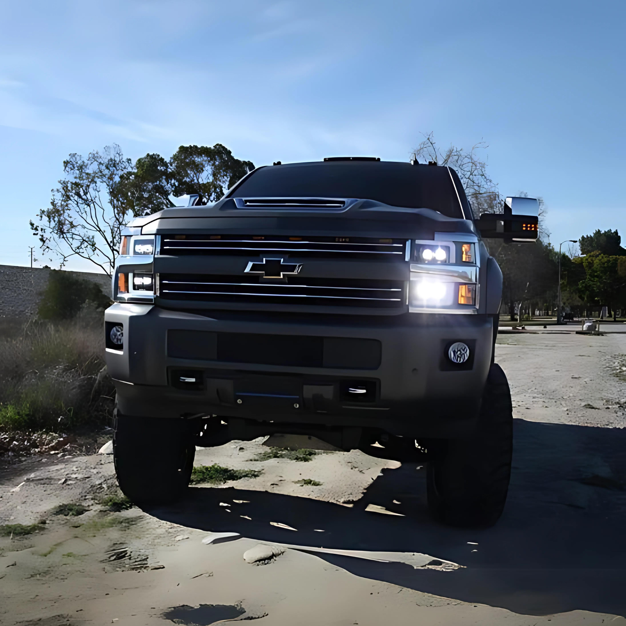 Chevrolet Silverado 2500HD/3500HD (2015-2019) Headlights | Alpharex – Custom Multicolor LED Lighting by RGB Halo Kits