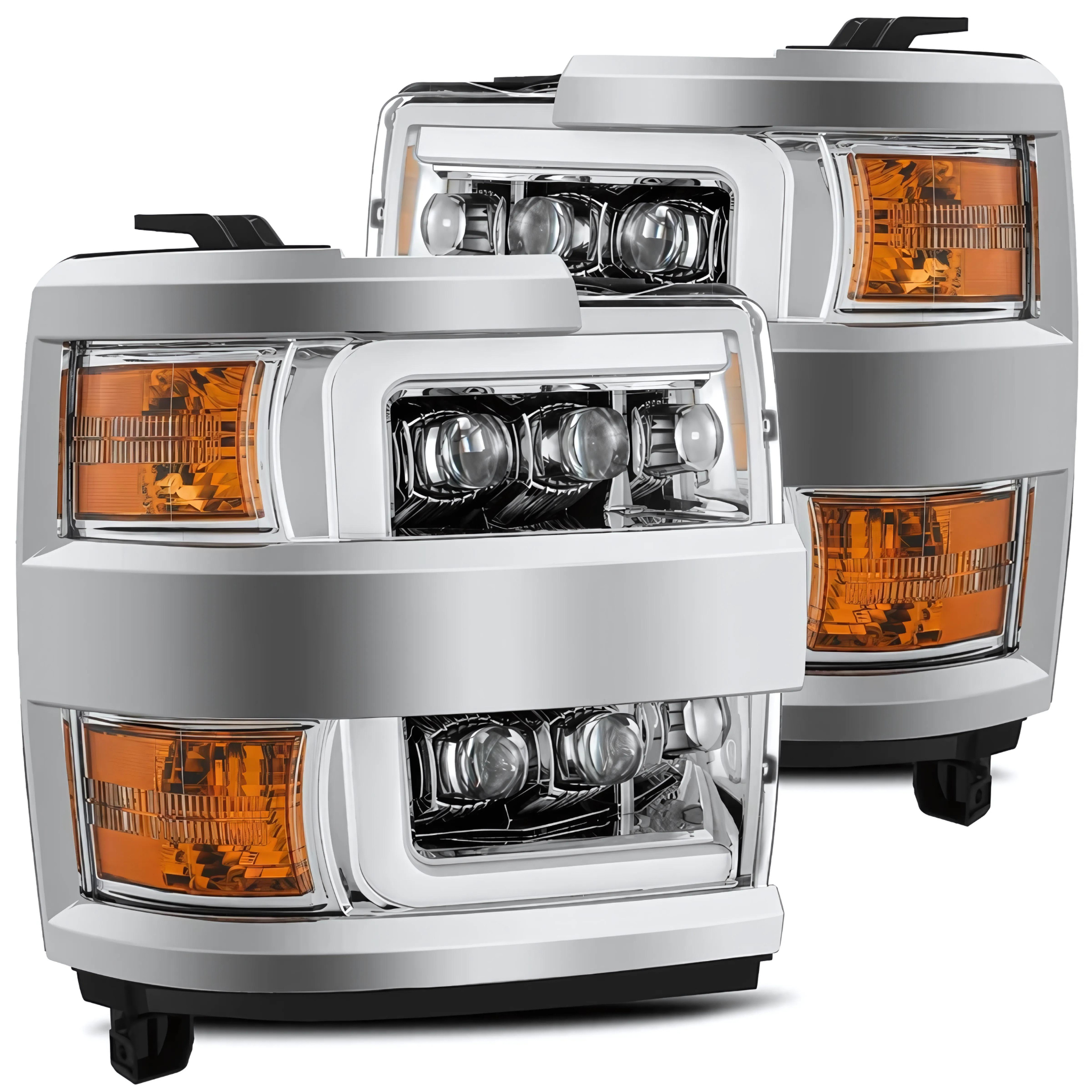 Chevrolet Silverado 2500HD/3500HD (2015-2019) Headlights | Alpharex – Custom Multicolor LED Lighting by RGB Halo Kits