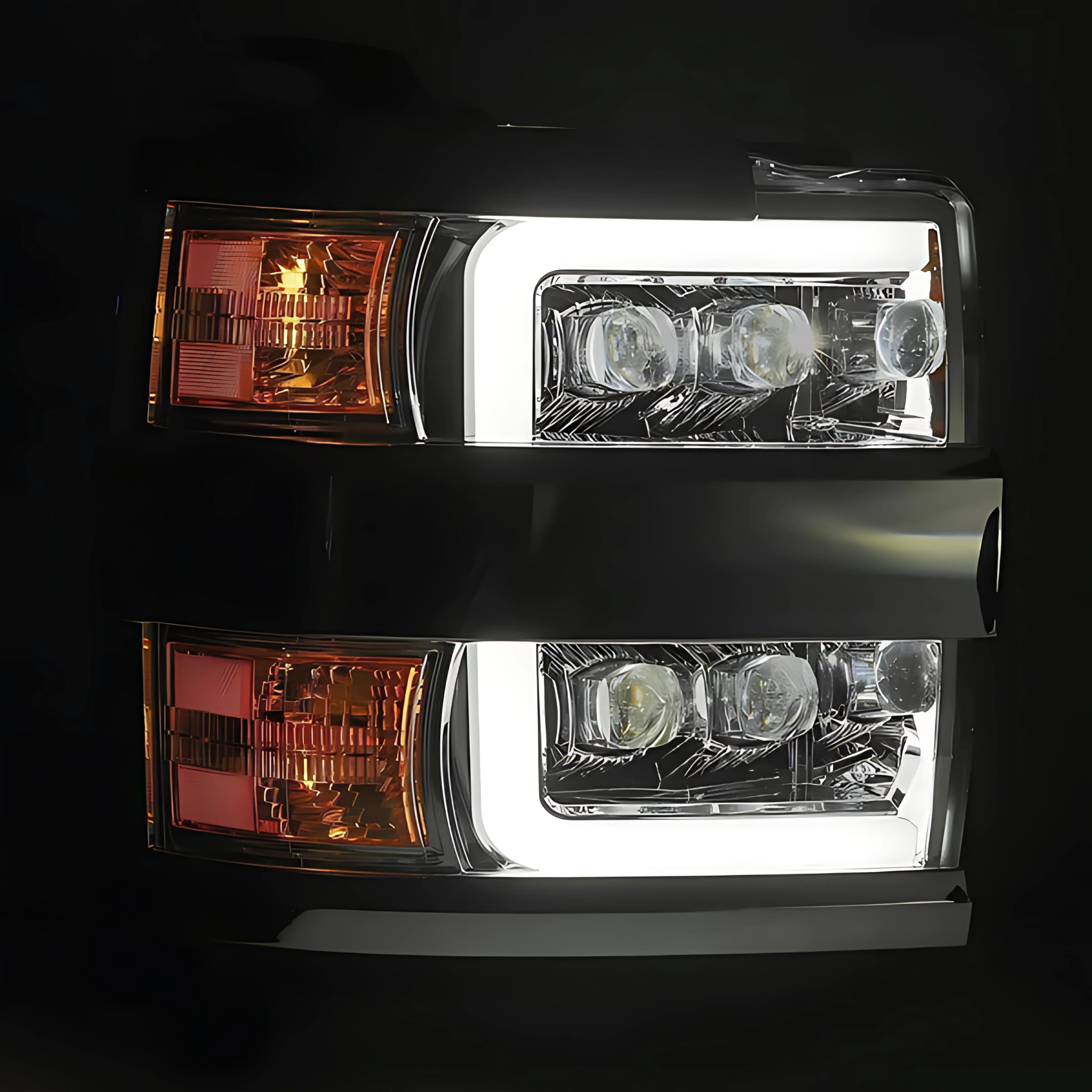 Chevrolet Silverado 2500HD/3500HD (2015-2019) Headlights | Alpharex – Custom Multicolor LED Lighting by RGB Halo Kits