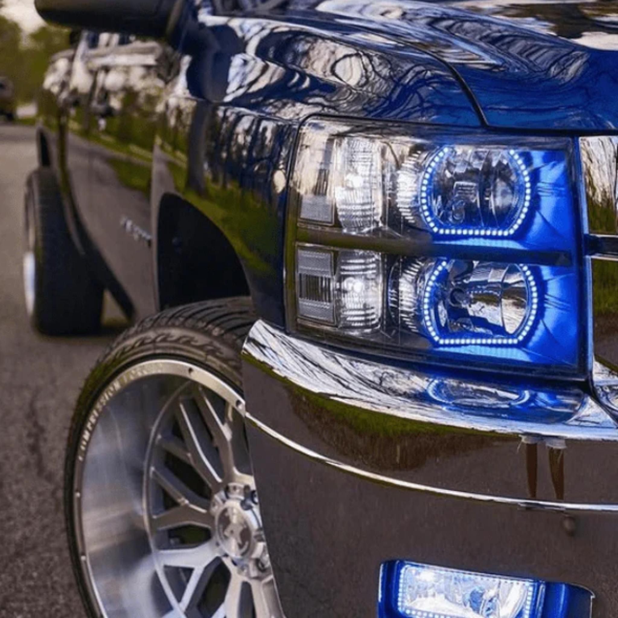 Chevrolet Silverado Flat Bottom Multicolor Halo Kit (2007-2013) – Custom Multicolor LED Lighting by RGB Halo Kits