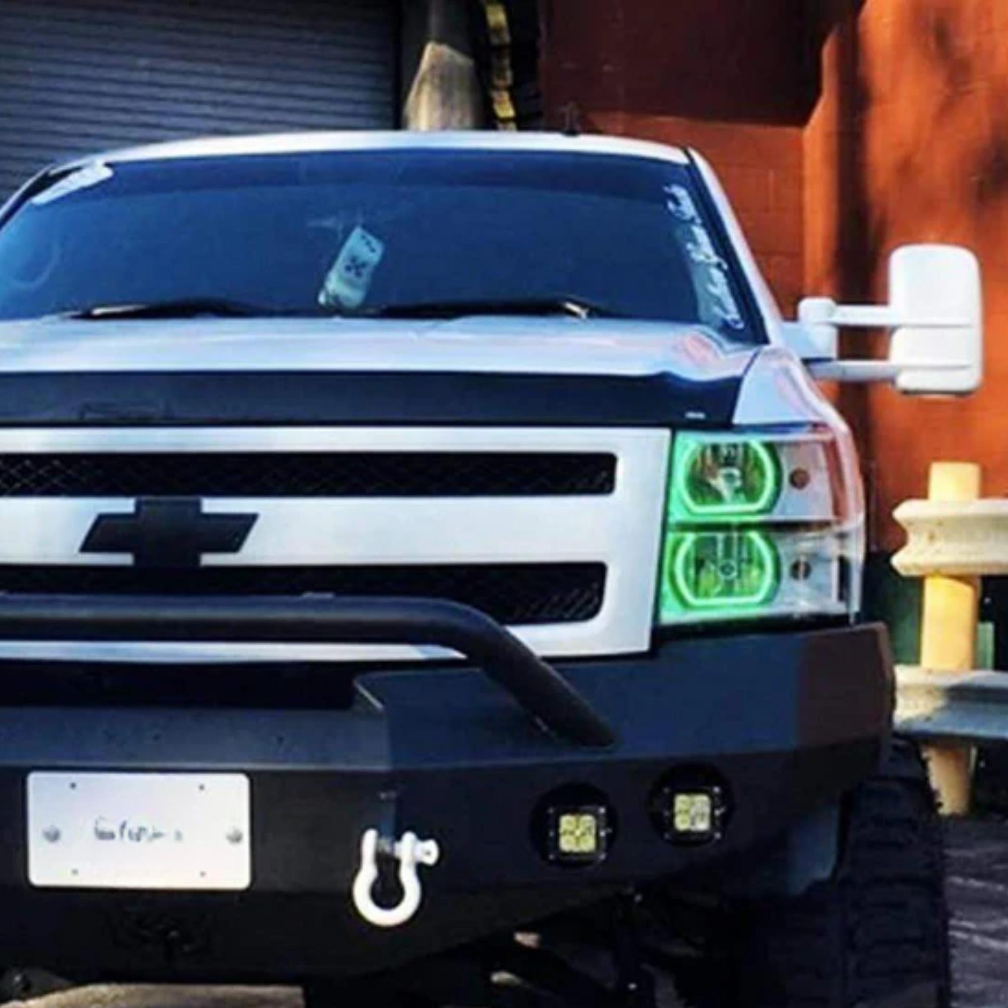 Chevrolet Silverado Flat Bottom Multicolor Halo Kit (2007-2013) – Custom Multicolor LED Lighting by RGB Halo Kits