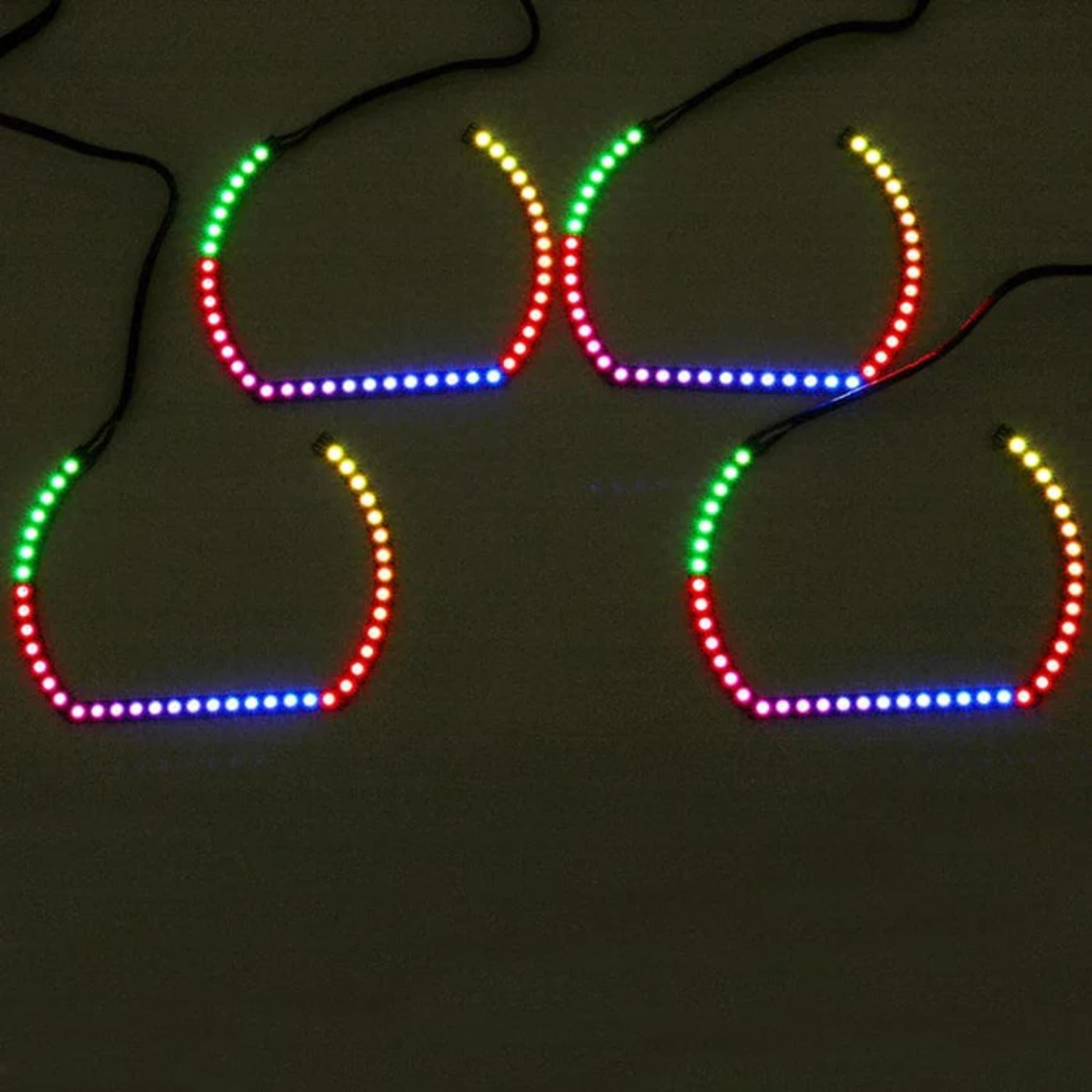 Chevrolet Silverado Flat Bottom Multicolor Halo Kit (2007-2013) – Custom Multicolor LED Lighting by RGB Halo Kits